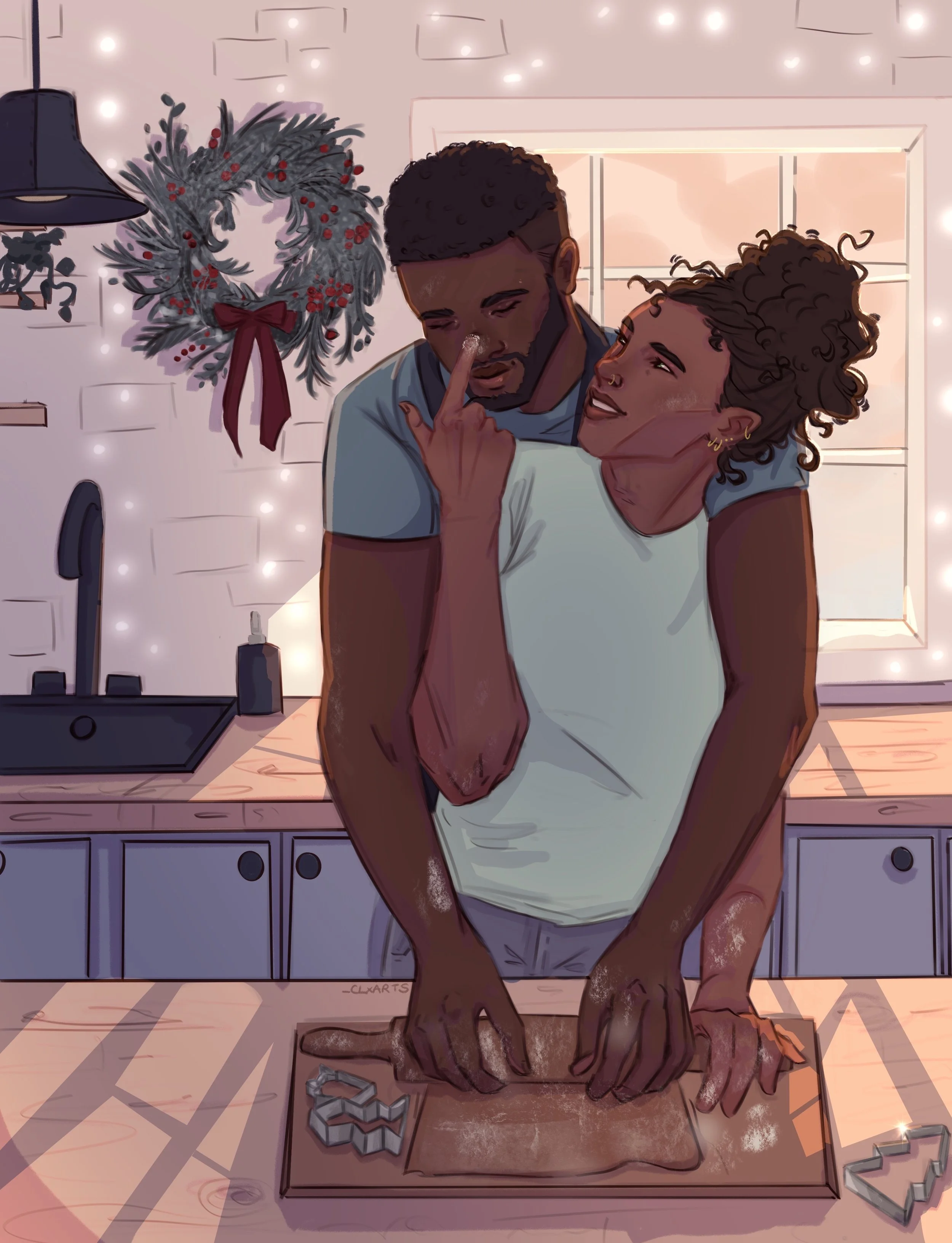 Zeke & Hen making cookies in Chapter 20 🍪 Artist Credit: clxarts