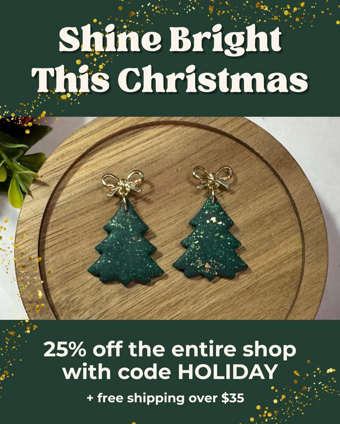 The holiday sale is officially here! ✨Enjoy 25% off the entire Etsy shop, now through Monday, December 2, plus free shipping on orders $35 and above. New pieces and Christmas styles just added!

 Local Friends! Either message/text me with your order,