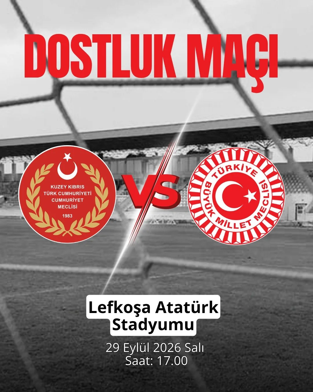 Cumhuriyet Meclisi ile TBMM futbol takımları dostluk maçında buluşuyor