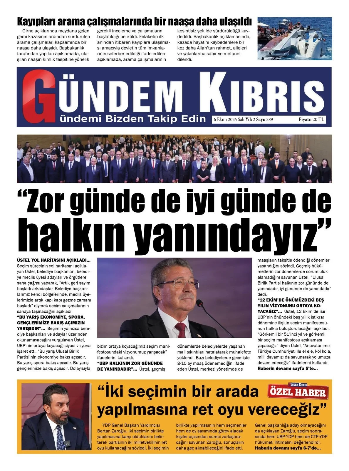 Gündem Kıbrıs - 6 Ekim 2026