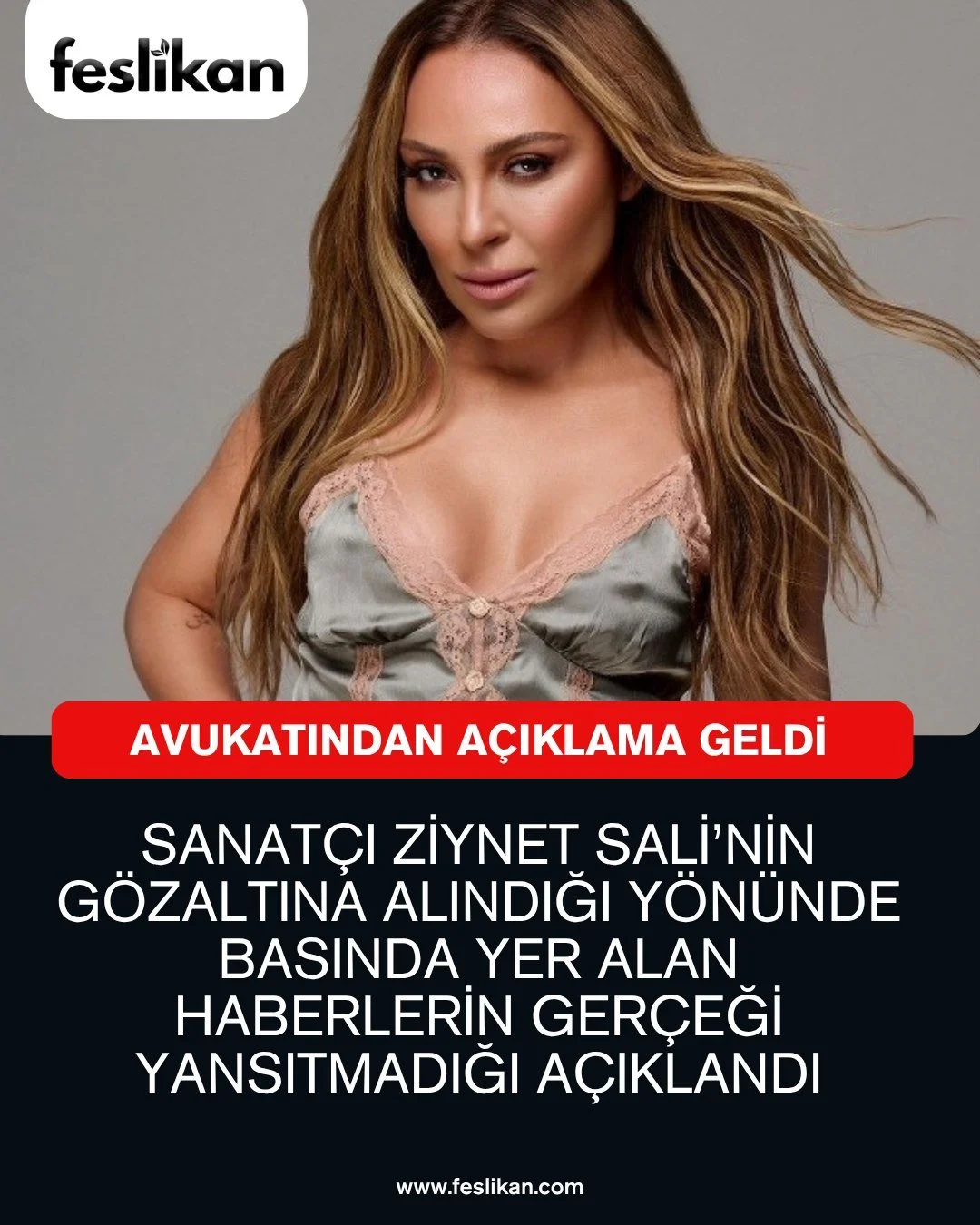 Sanat&ccedil;ı Ziynet Sali&rsquo;nin g&ouml;zaltına alındığı y&ouml;n&uuml;nde basında yer alan haberlerin ger&ccedil;eği yansıtmadığı a&ccedil;ıklandı.https://www.feslikan.com/haberler/j95bztxcgu5todd2xae9mmfkxqaid0