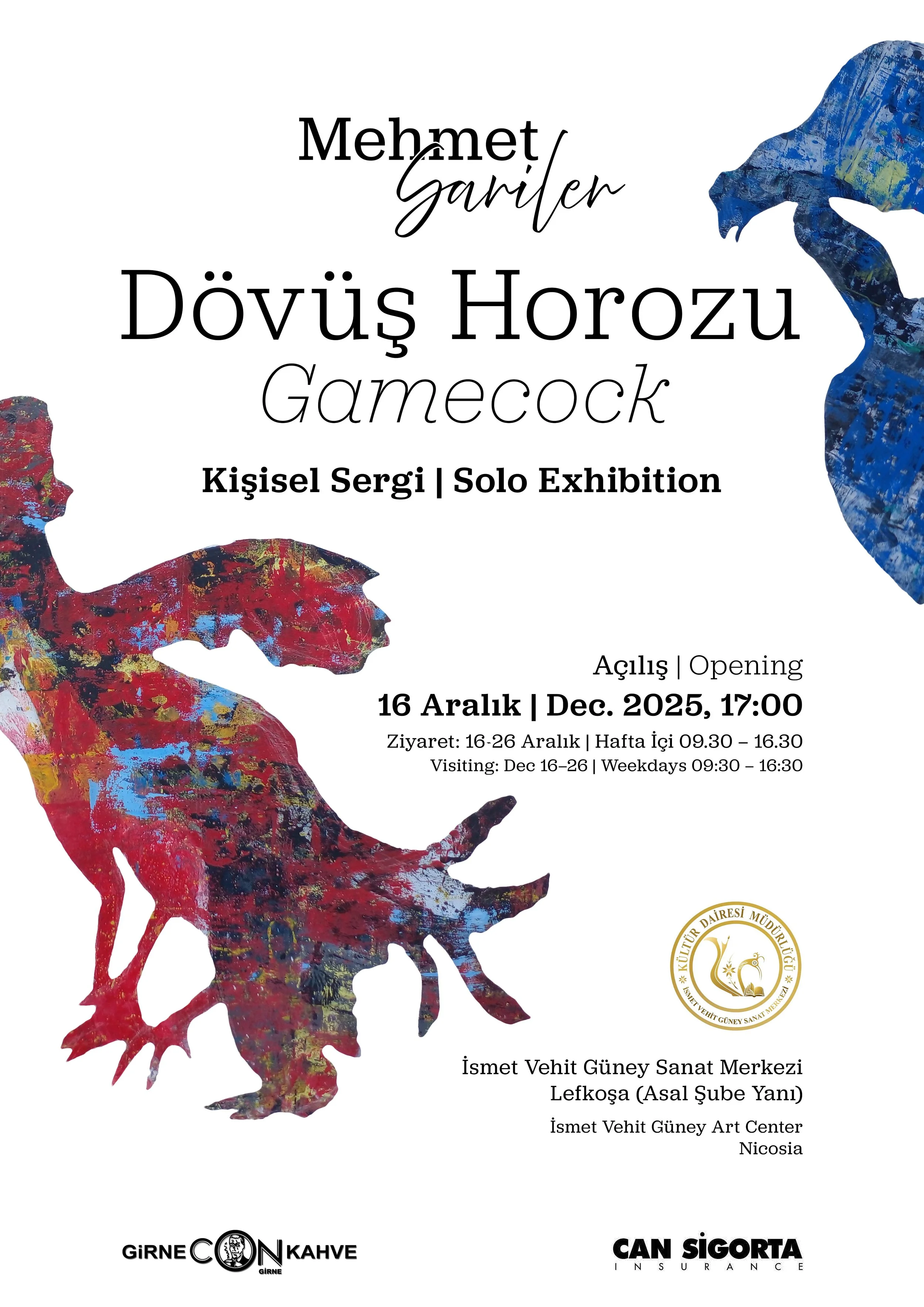 Mehmet Sariler'in “Dövüş Horozu” isimli kişisel sergisi 16 Aralık’ta...