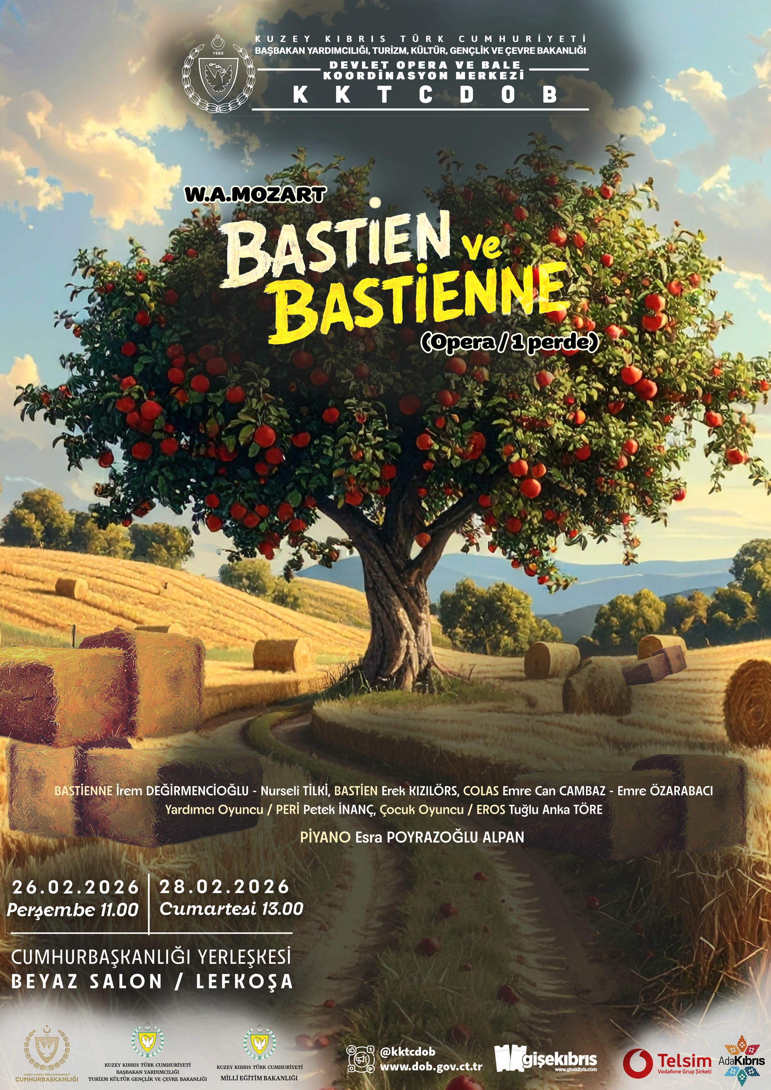 KKTCDOB’dan çocuklar ve gençlere özel opera: “Bastien ve Bastienne”