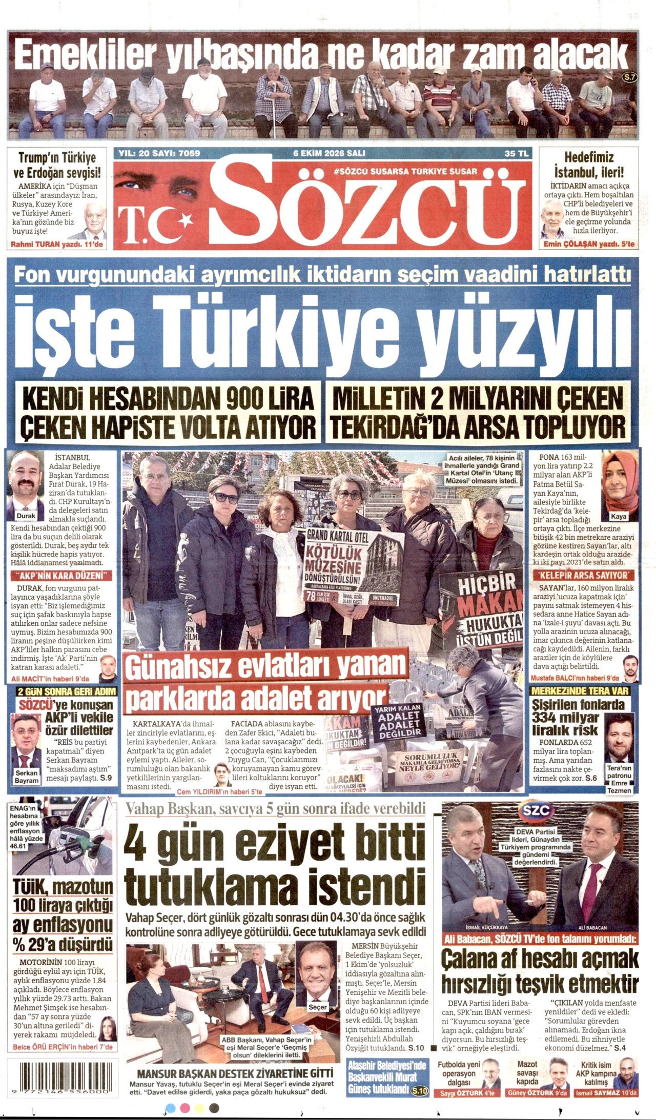 Sözcü - 6 Ekim 2026