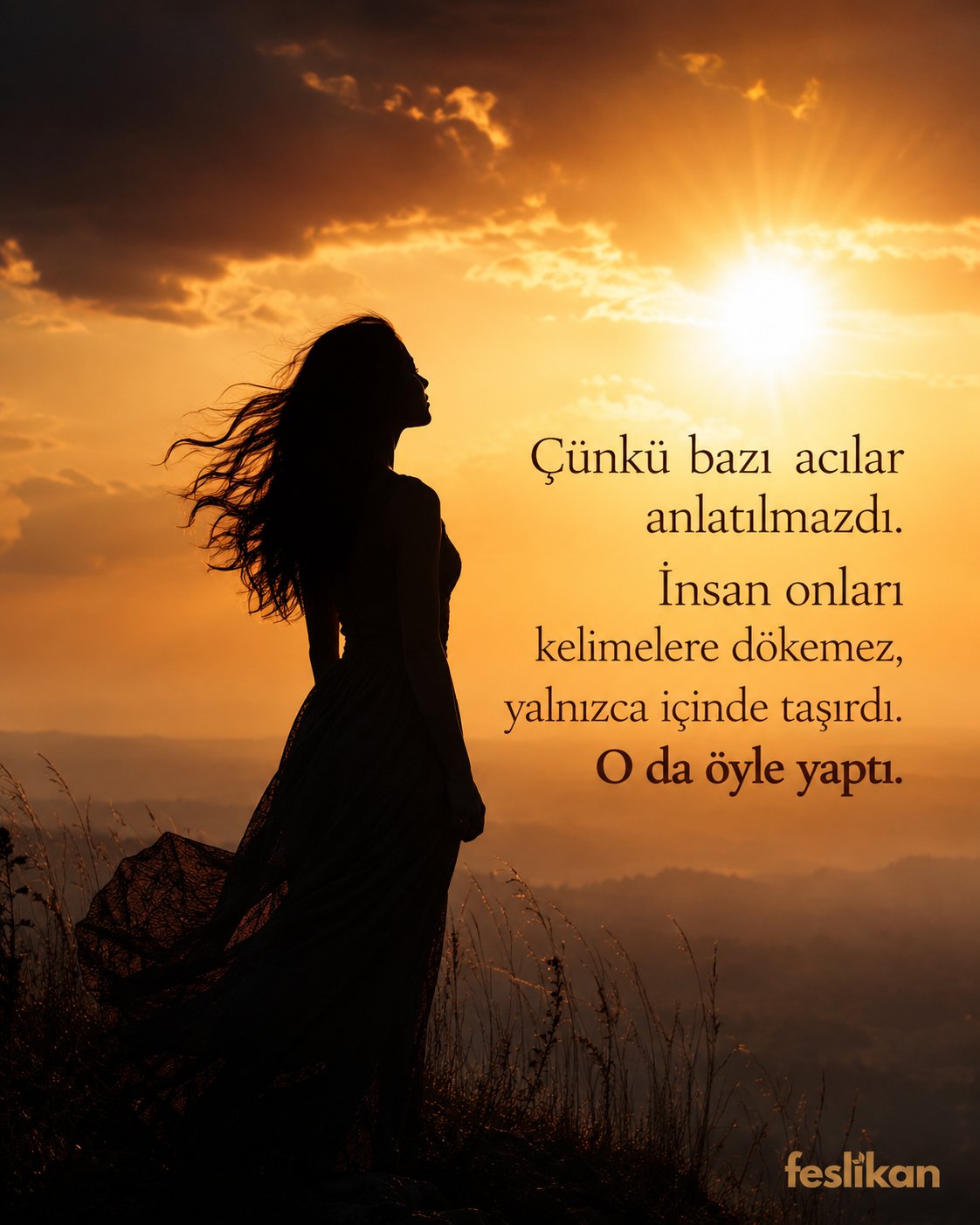 Çünkü en karanlık gecelerin bile sabaha çıktığını öğrenmişti…