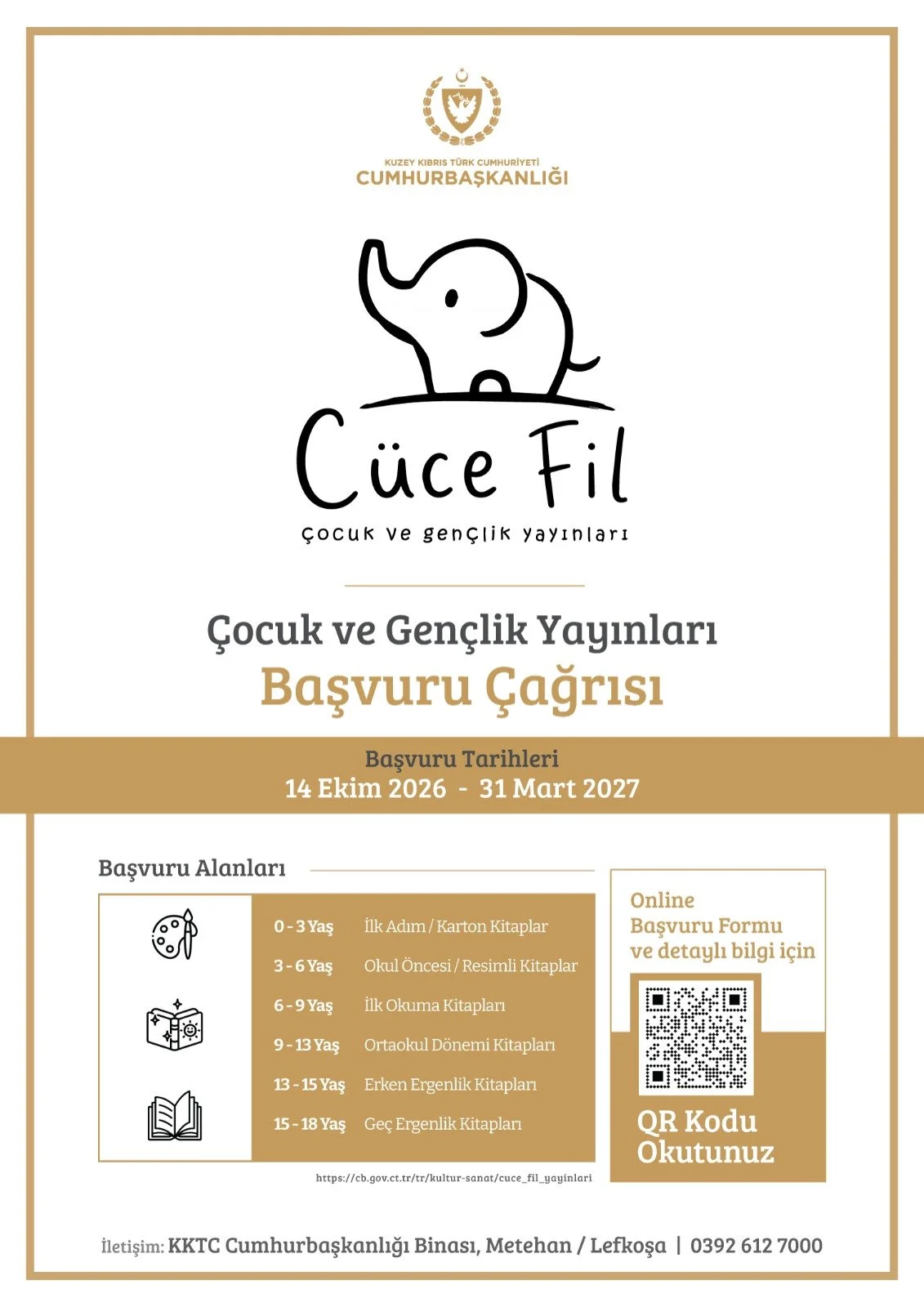 Cumhurbaşkanlığı Cüce Fil Çocuk ve Gençlik Yayınları kitap başvuruları başladı