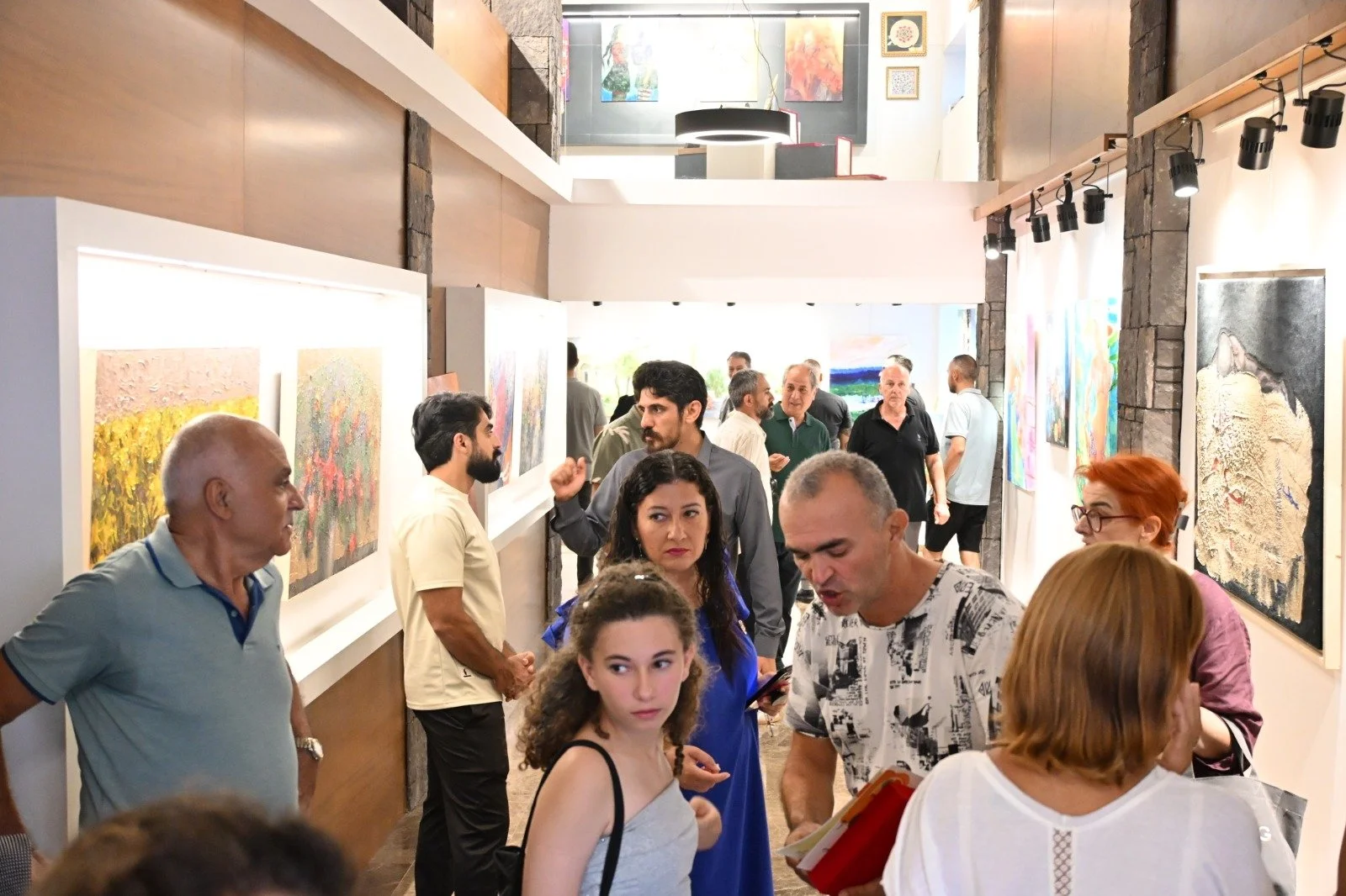 5. Uluslararası Güzelyurt Sanat Buluşması Sergisi açıldı