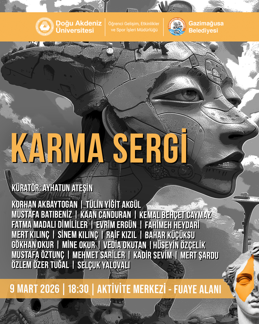 “Kadın Perspektifinden Bir Okuma: Sanat, Bellek ve Dönüşüm” başlıklı karma sergi yarın DAÜ Aktivite Merkezi’nde açılacak