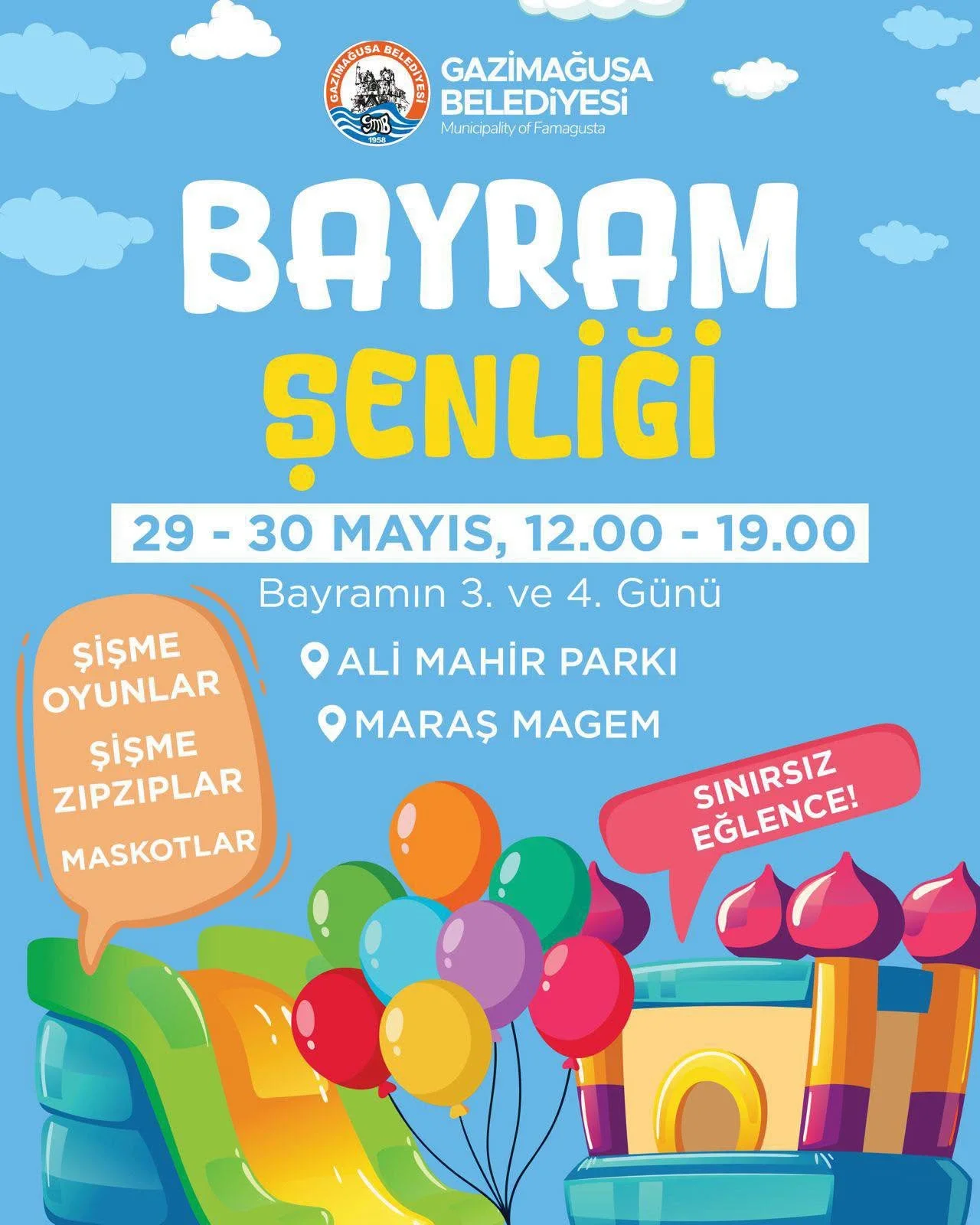 Gazimağusa Belediyesi, Bayram Şenliği düzenliyor