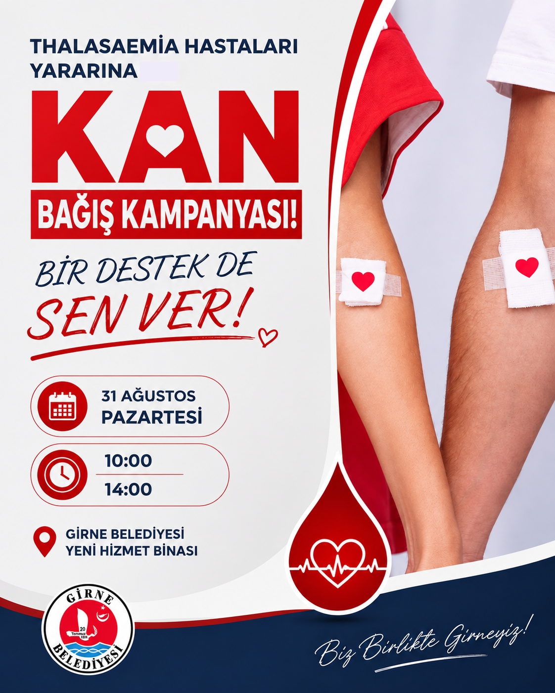 Girne Belediyesi’nde 31 Ağustos'ta kan bağışı kampanyası