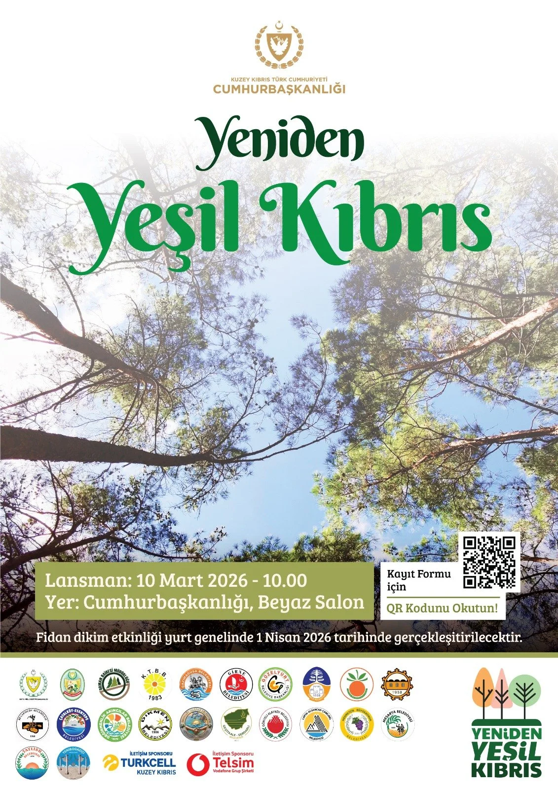 “Yeniden Yeşil Kıbrıs” projesi yarın Cumhurbaşkanlığı’nda düzenlenecek etkinlikle tanıtılacak