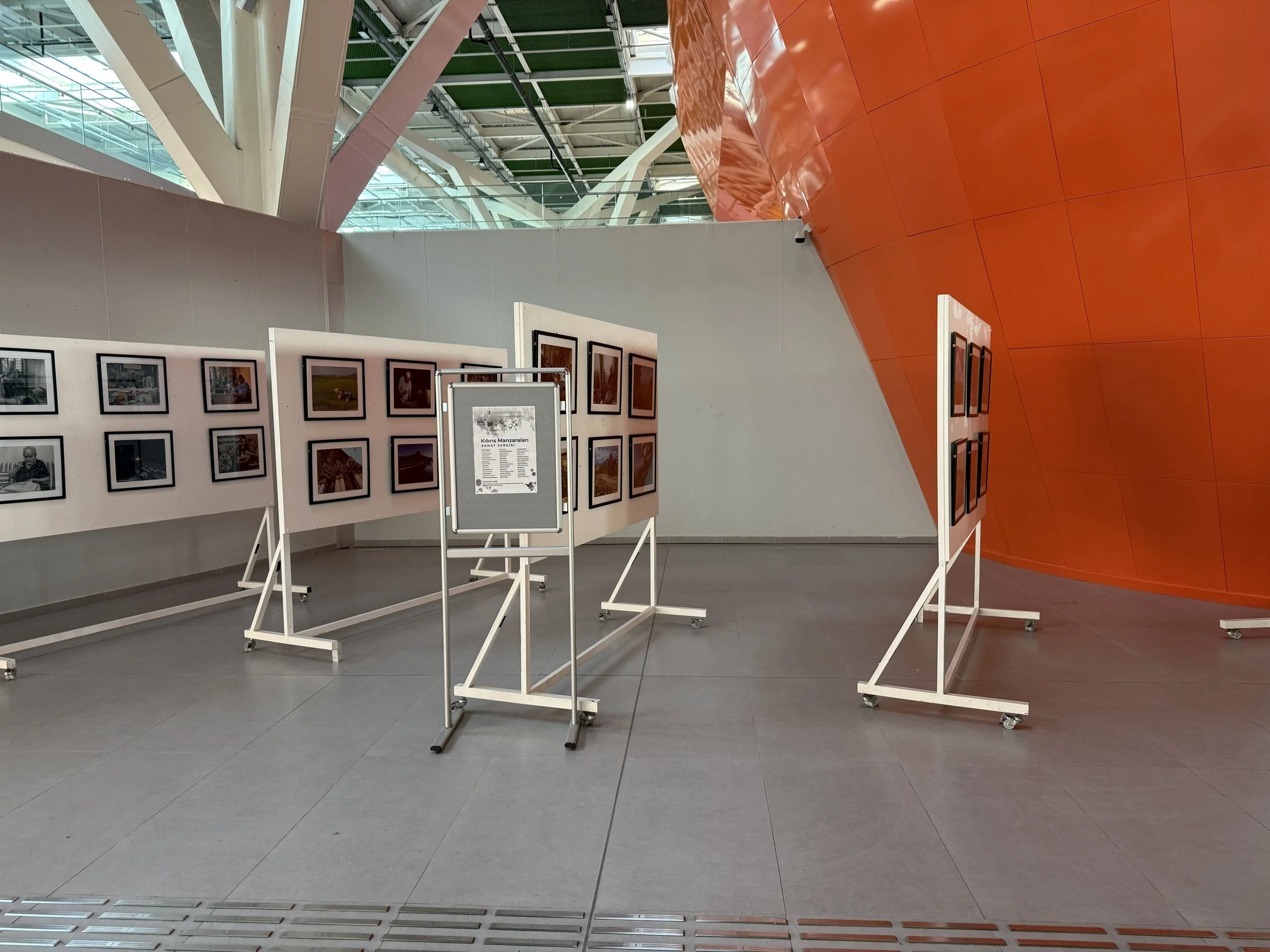 “Kıbrıs Manzaraları” Sanat Sergisi Ercan Havalimanı’nda açıldı