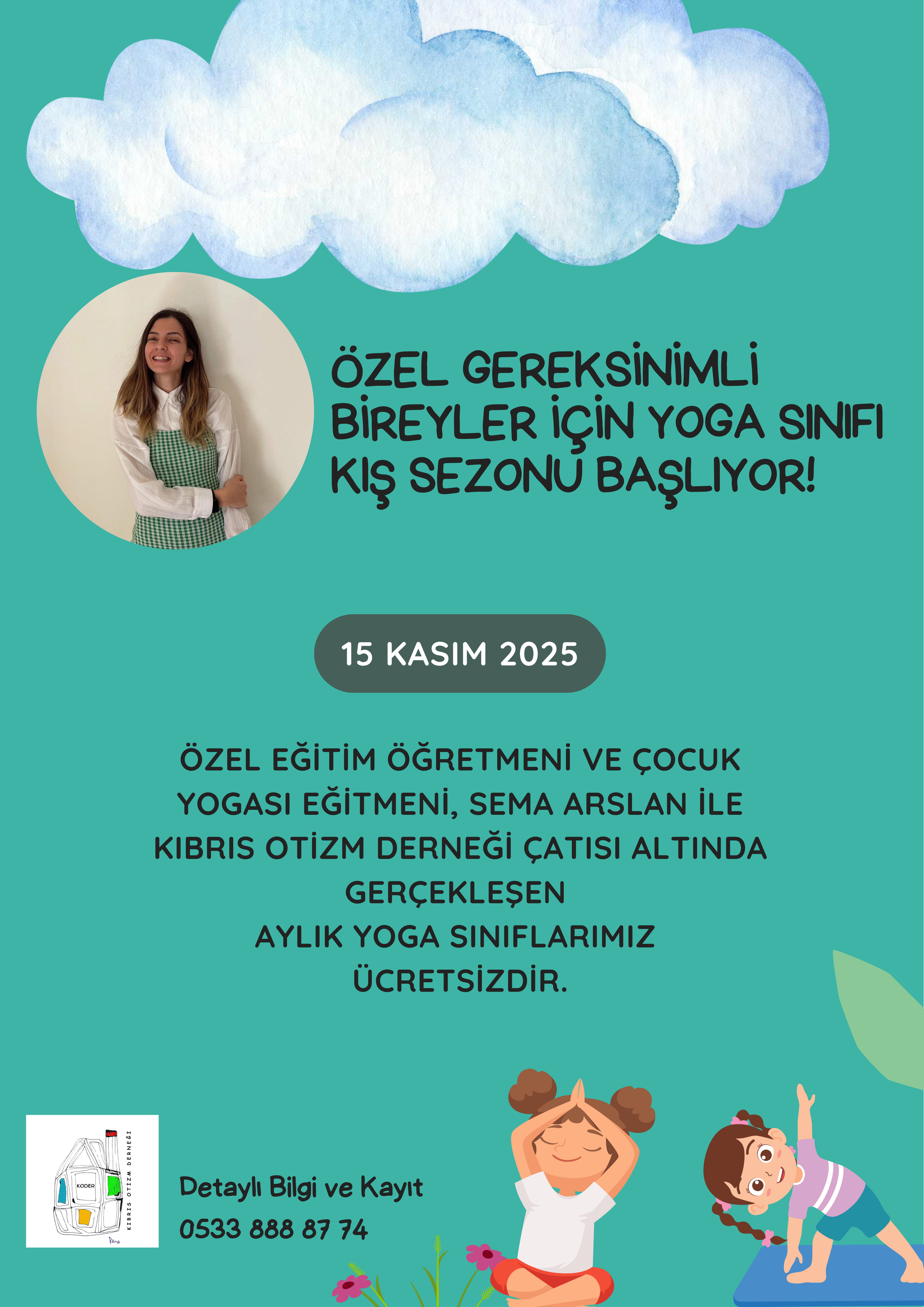 Kıbrıs Otizm Derneği’nden özel gereksinimli bireylere ücretsiz yoga kursu