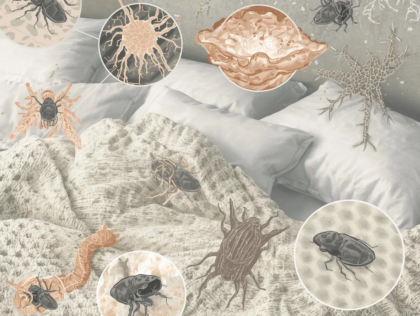 Yataklar sadece dinlenme alanı değil, mikroorganizmaların da adresi