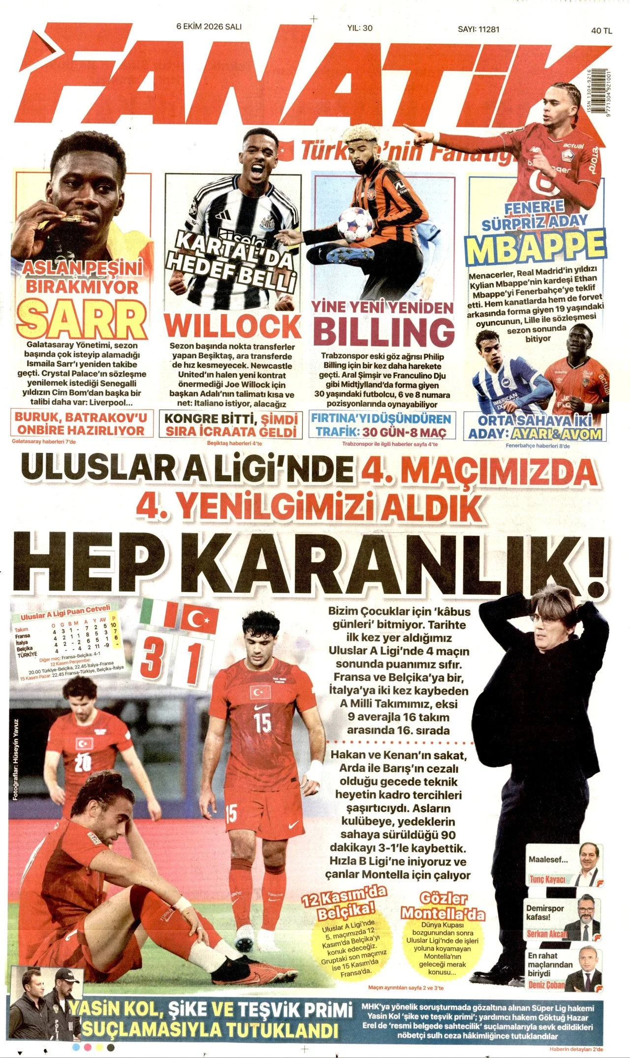 Fanatik - 6 Ekim 2026