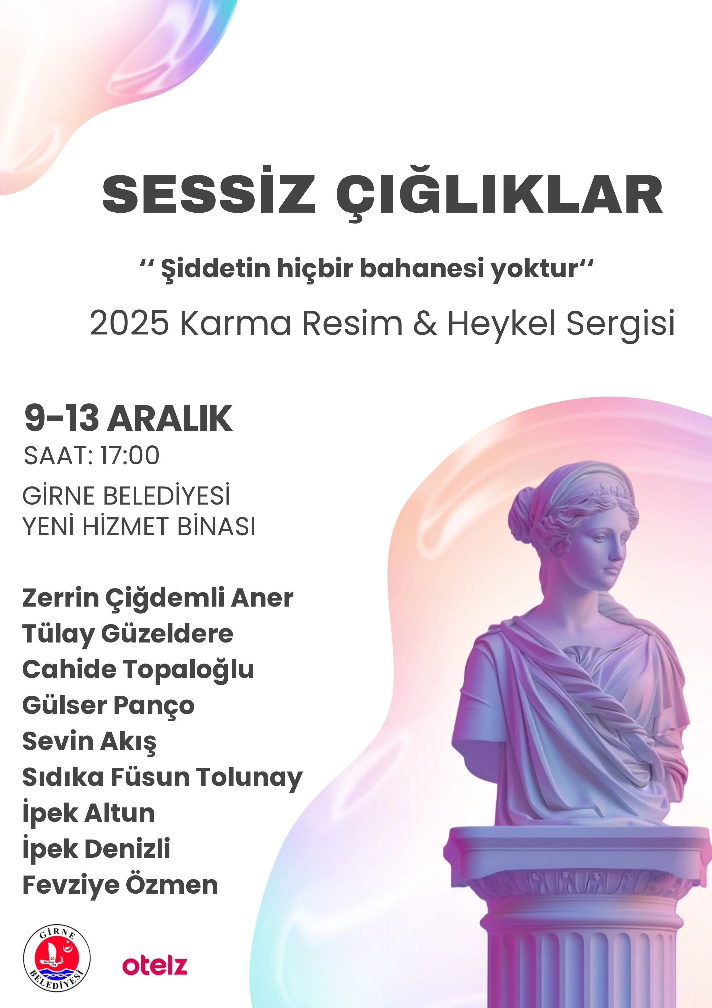 “Sessiz Çığlıklar” karma resim ve heykel sergisi Girne’de açılacak