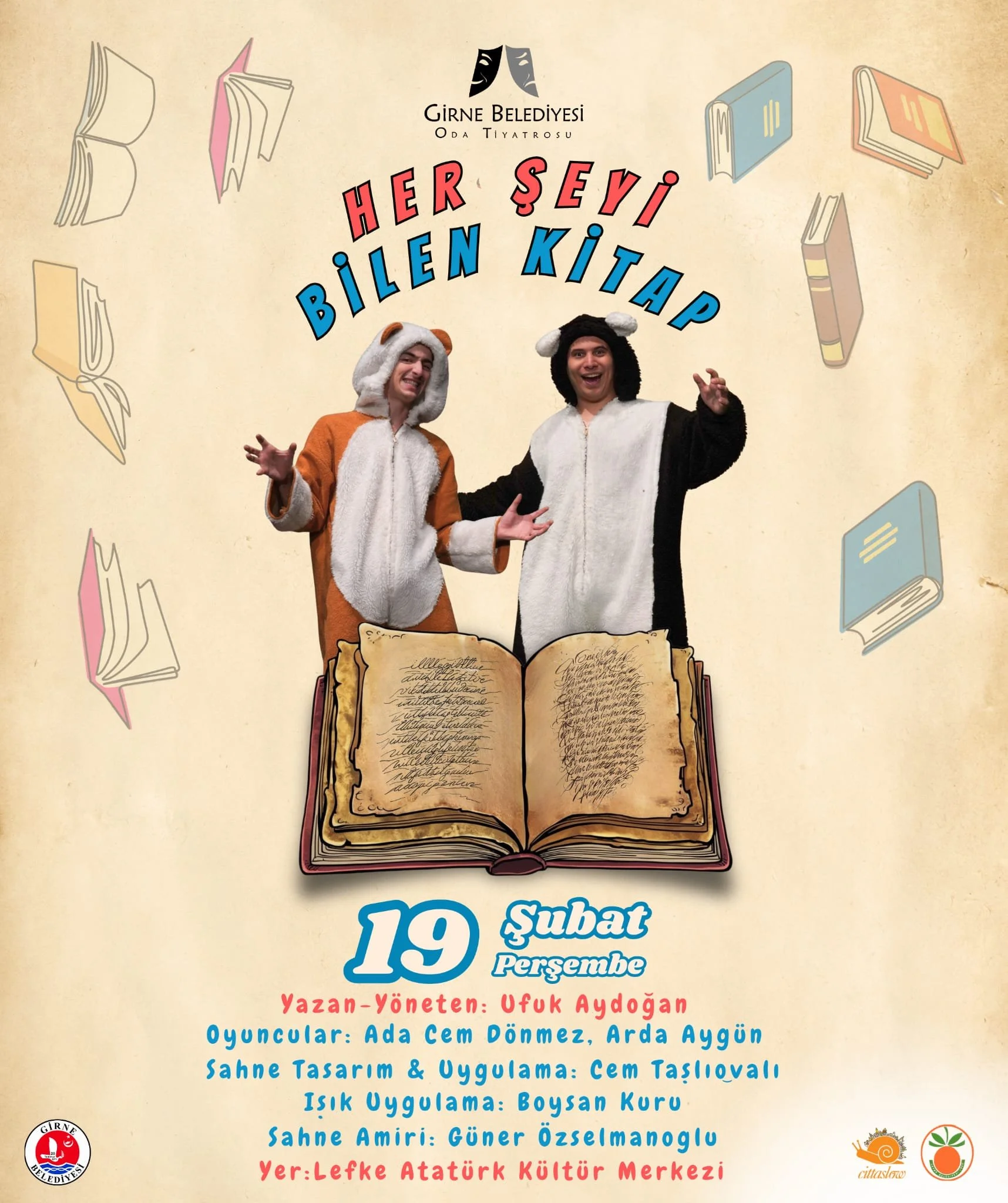 Lefke’de ‘Herşeyi Bilen Kitap’ oyunu sahnelenecek