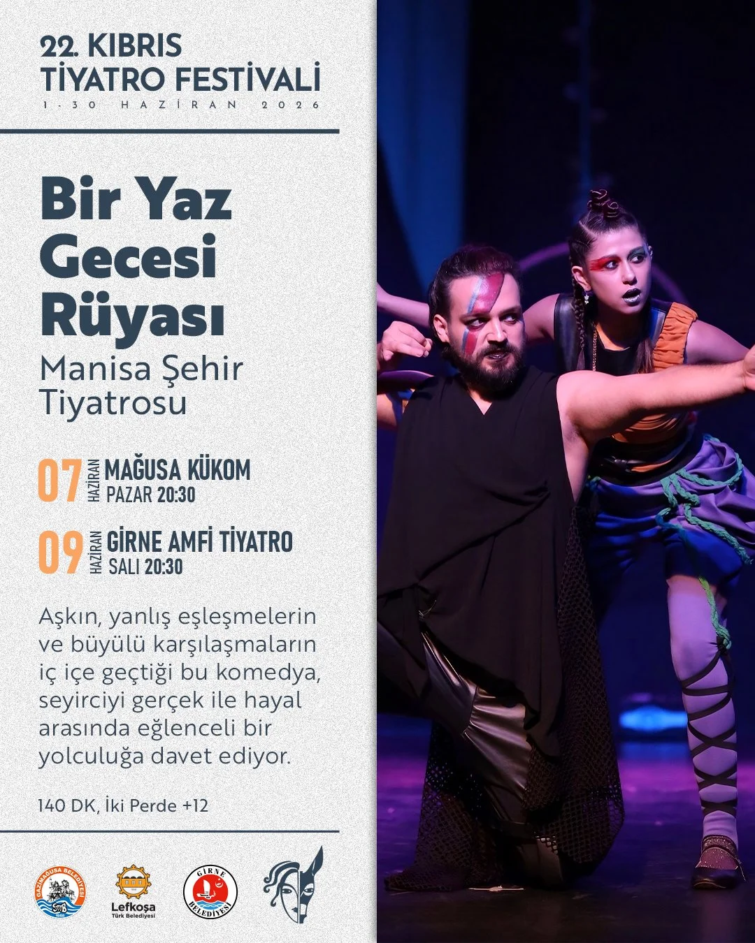 “Bir Yaz Gecesi Rüyası” Girne Amfi Tiyatro’da sahnelenecek