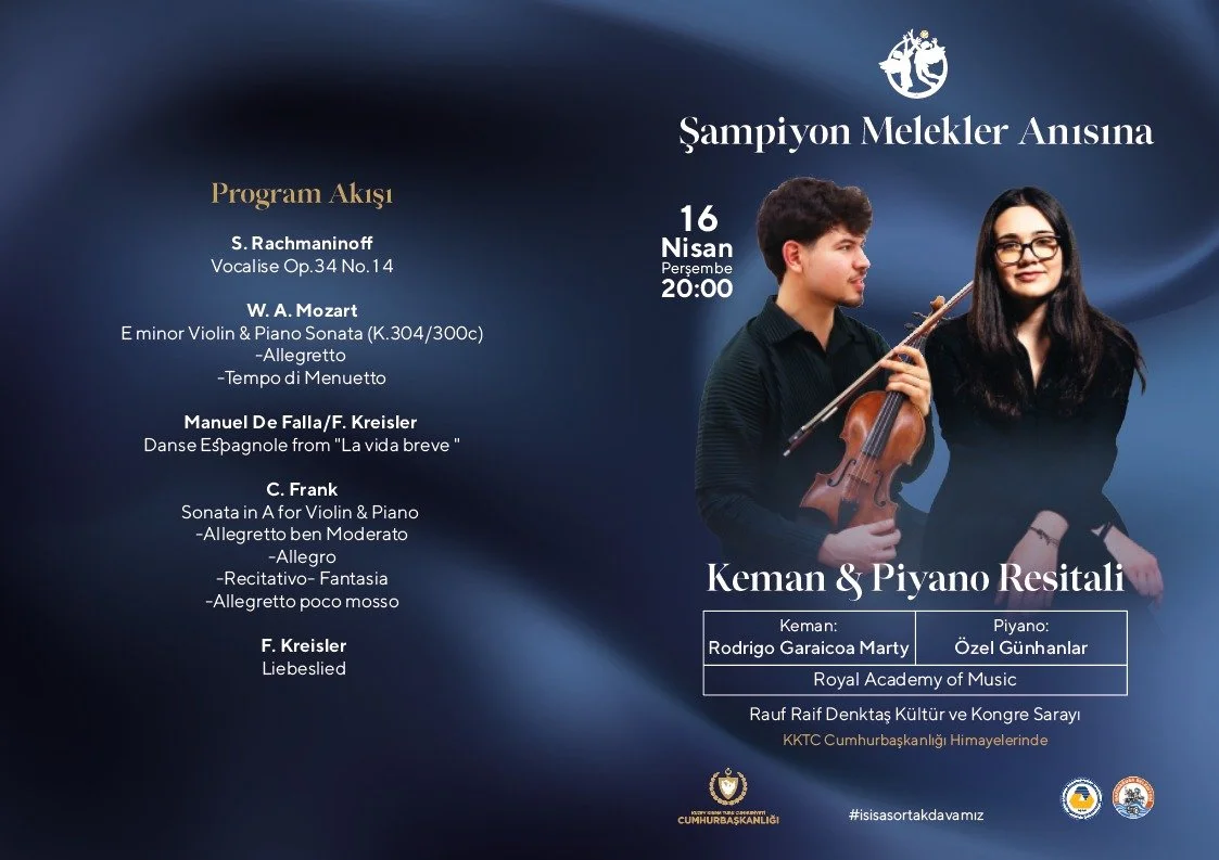Şampiyon Melekler anısına keman ve piyano resitali düzenleniyor