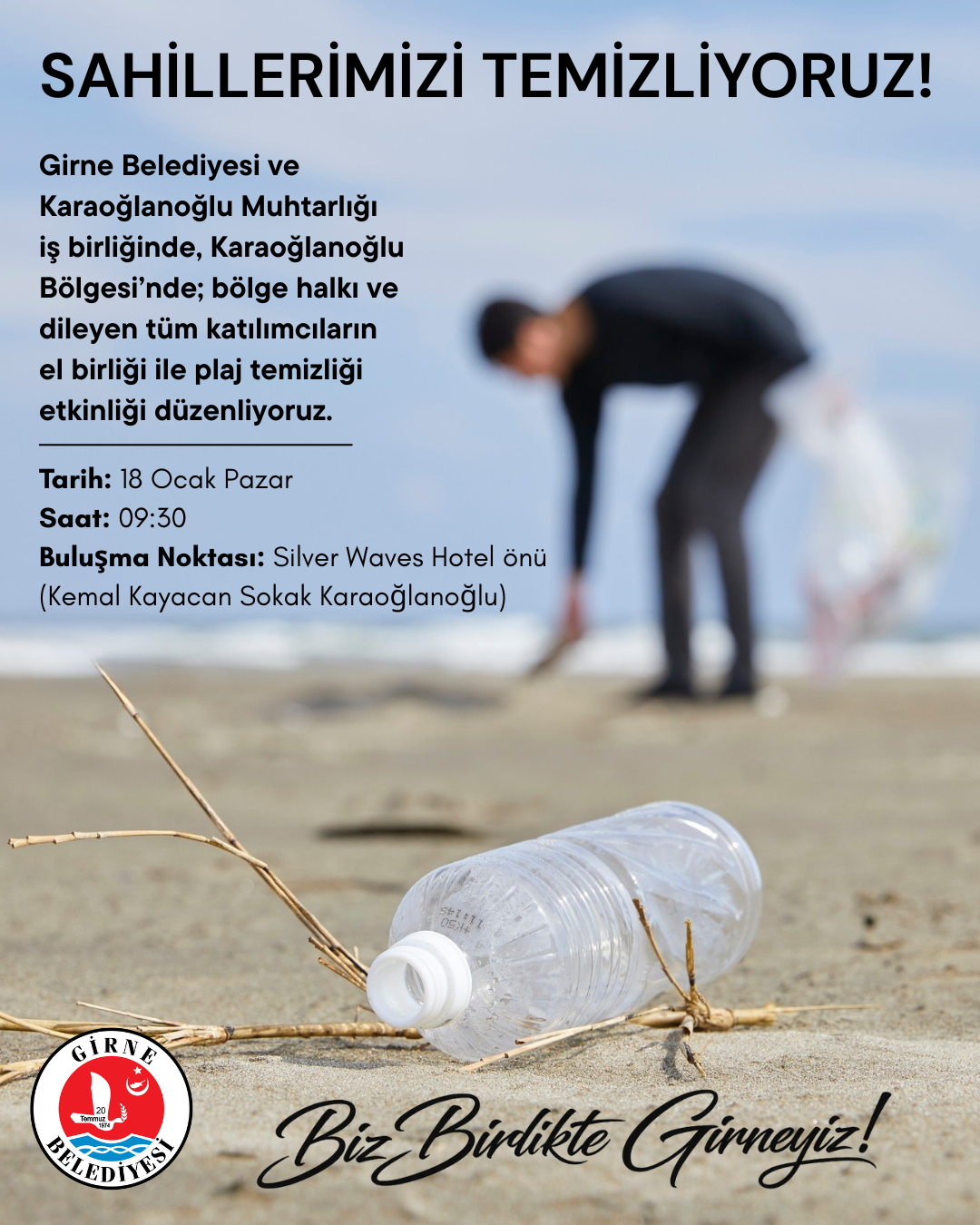 Karaoğlanoğlu’nda plaj temizliği etkinliği