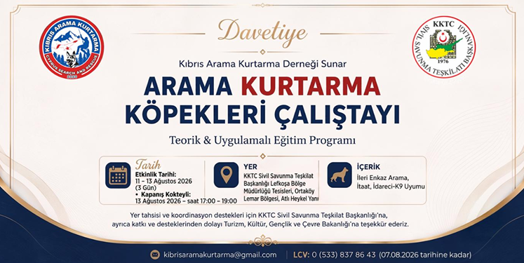 KARK, “Arama Kurtarma Köpekleri Çalıştayı” 11 – 13 Ağustos arası yapılacak