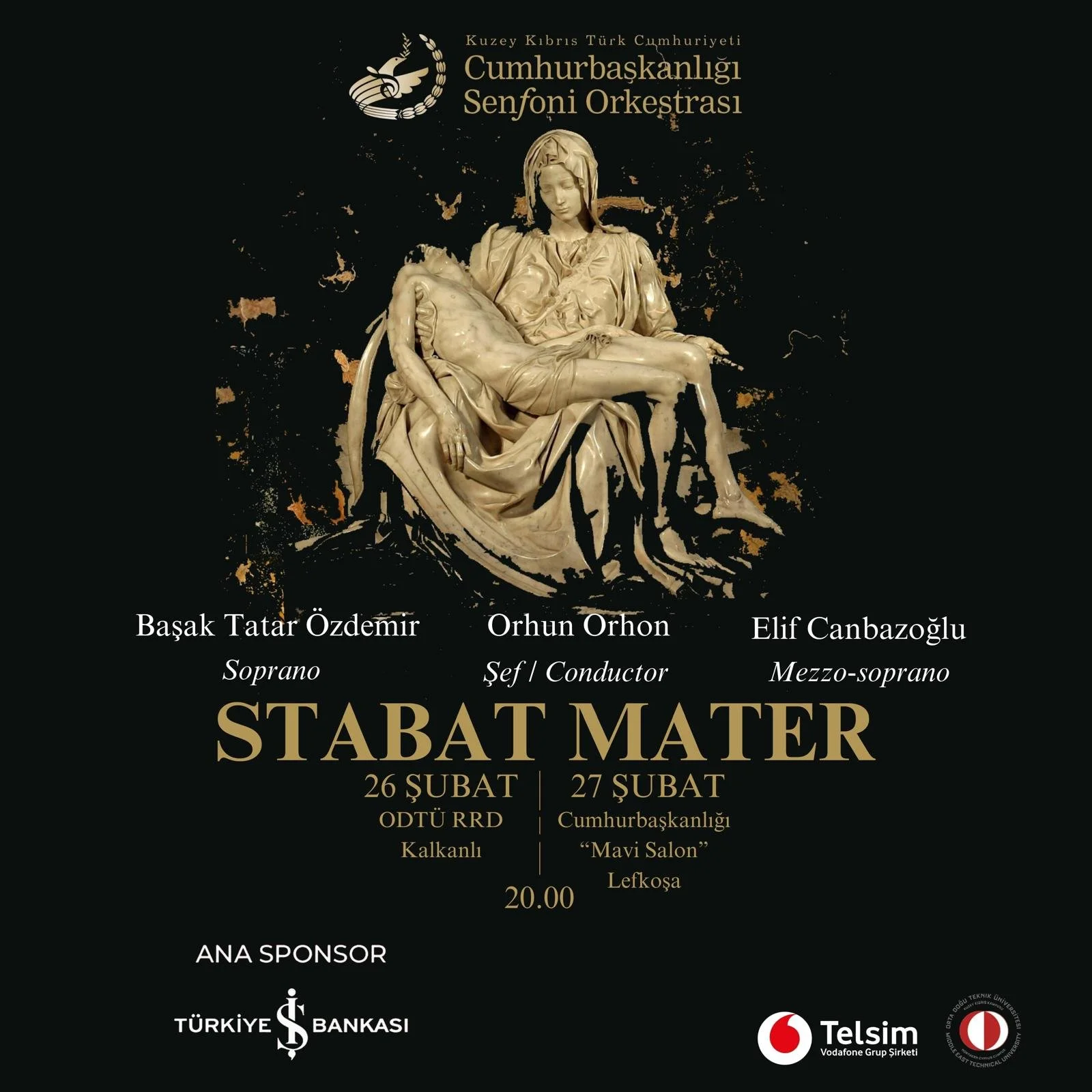 Cumhurbaşkanlığı Senfoni Orkestrası "Stabat Mater Konserleri" verecek