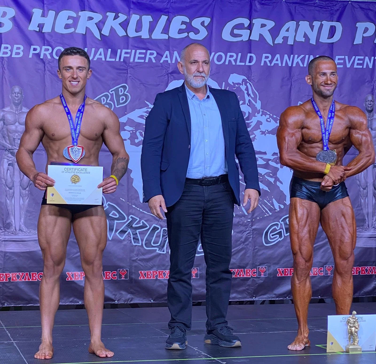 Vücut geliştirme sporcuları Makedonya’da başarılı sonuçlar aldı