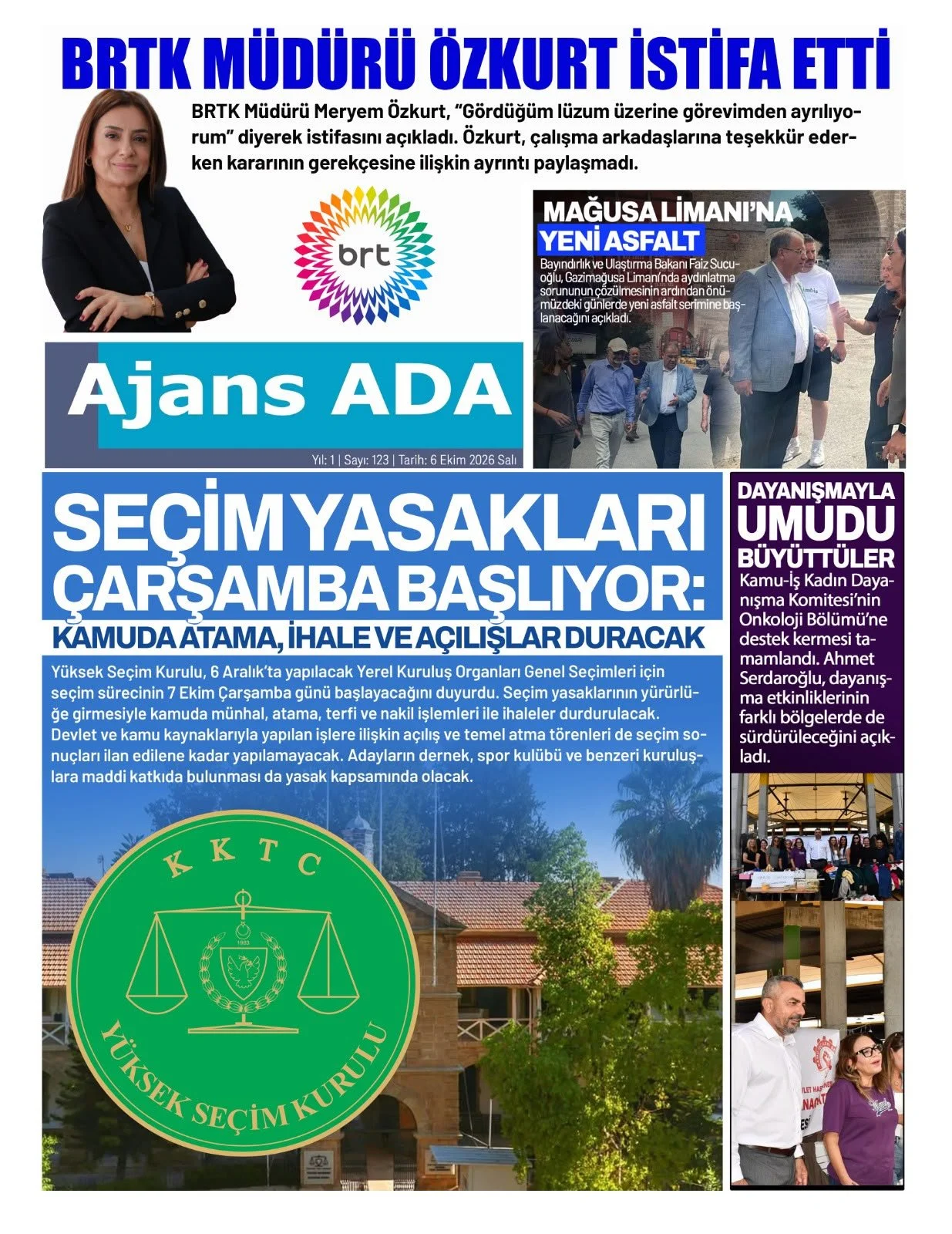 Ajans ADA - 6 Ekim 2026