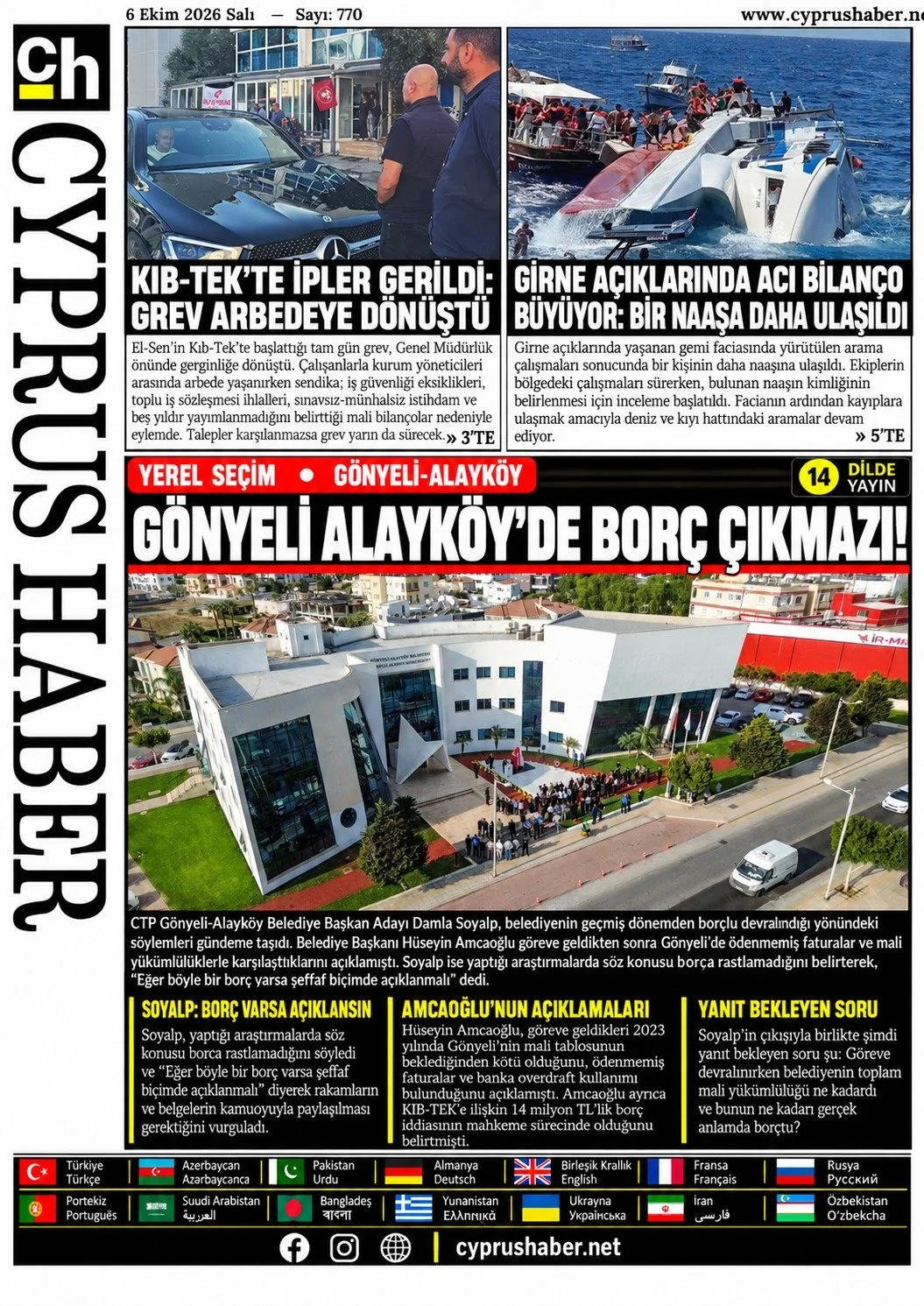 Cyprus Haber - 6 Ekim 2026