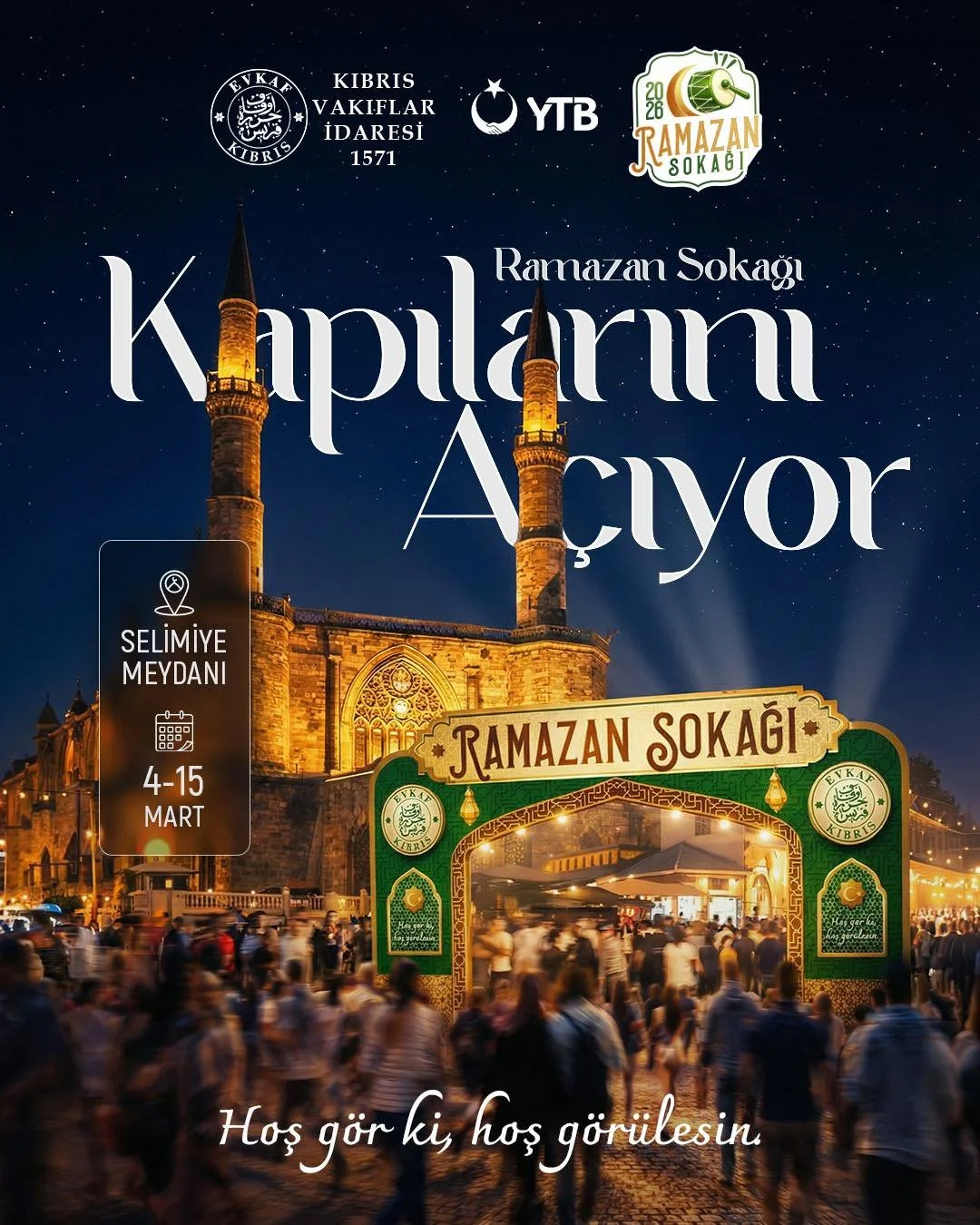 “Ramazan Sokağı” 4-15 Mart’ta Selimiye Meydanı’nda kurulacak