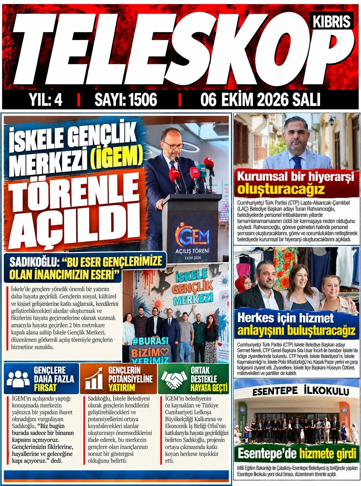 Teleskop Kıbrıs - 6 Ekim 2026