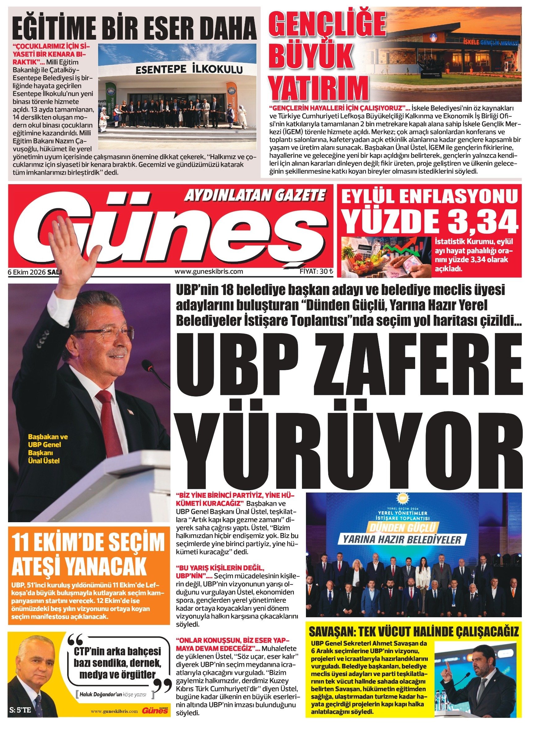 Güneş - 6 Ekim 2026