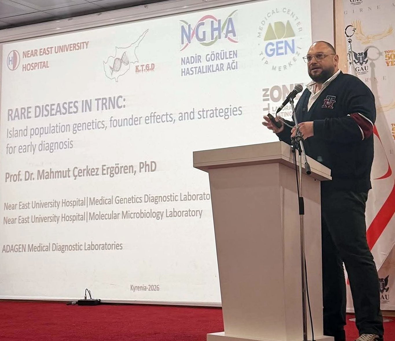 GAÜ'de “Nadir Hastalıklar: Ada Genetiği, Kurucu Etkisi ve Erken Tanı Stratejileri” konulu konferans düzenlendi