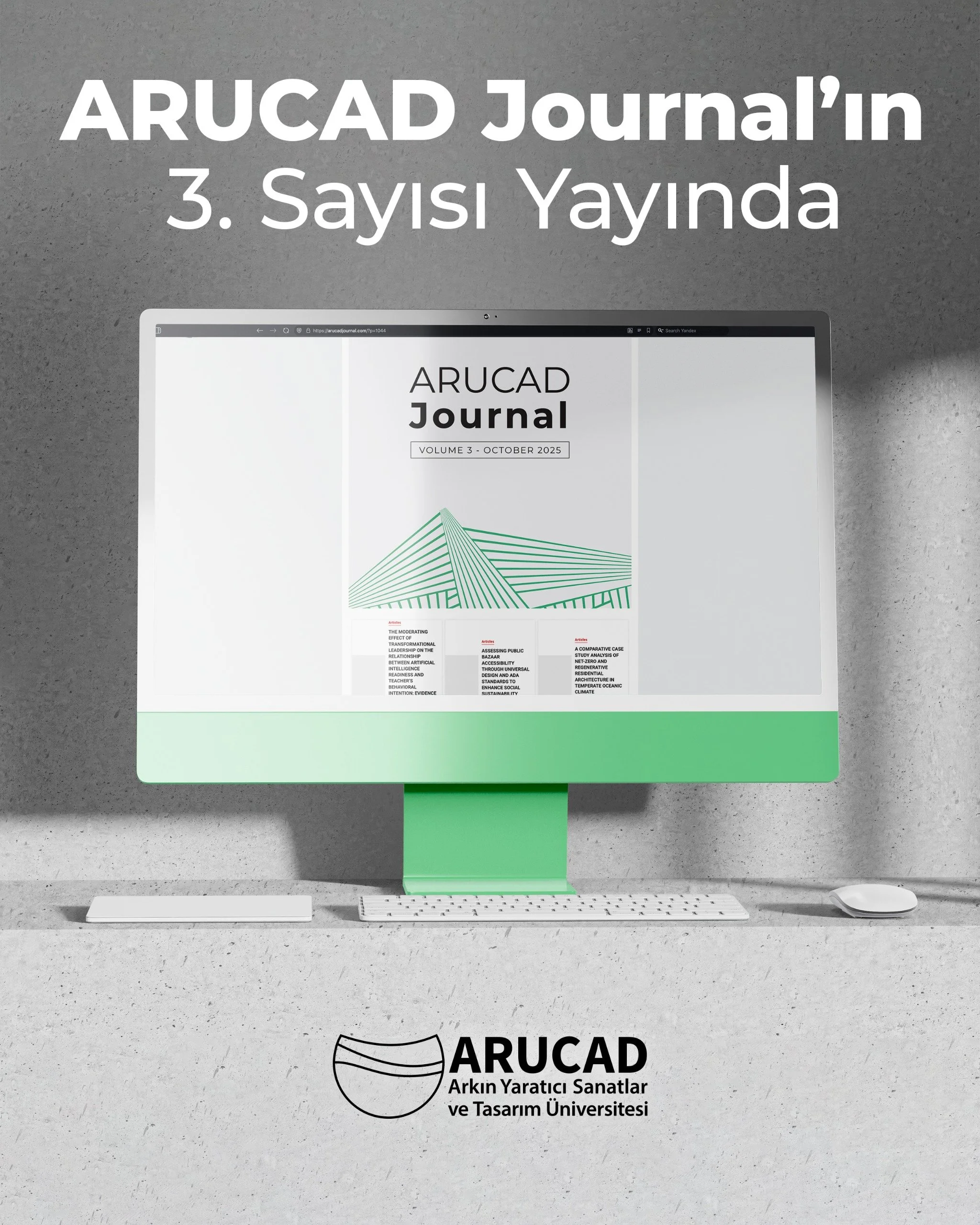 Arucad Journal’in 3. sayısı yayında