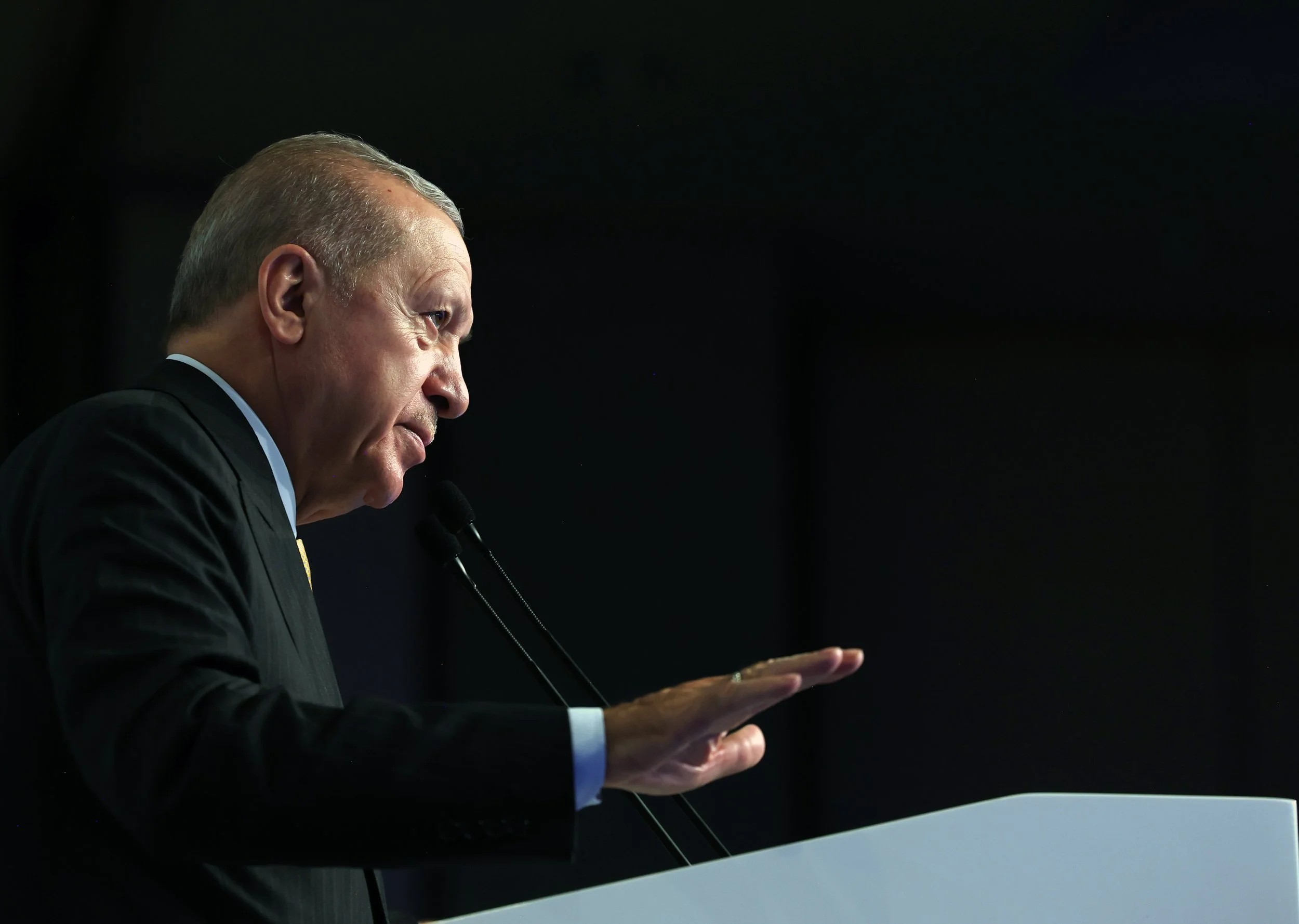 Erdoğan: “Akdeniz'deki kaynaklardan payımıza düşeni alır, kazan kazan ilkesiyle de komşularımızla birlikte iş yaparız”