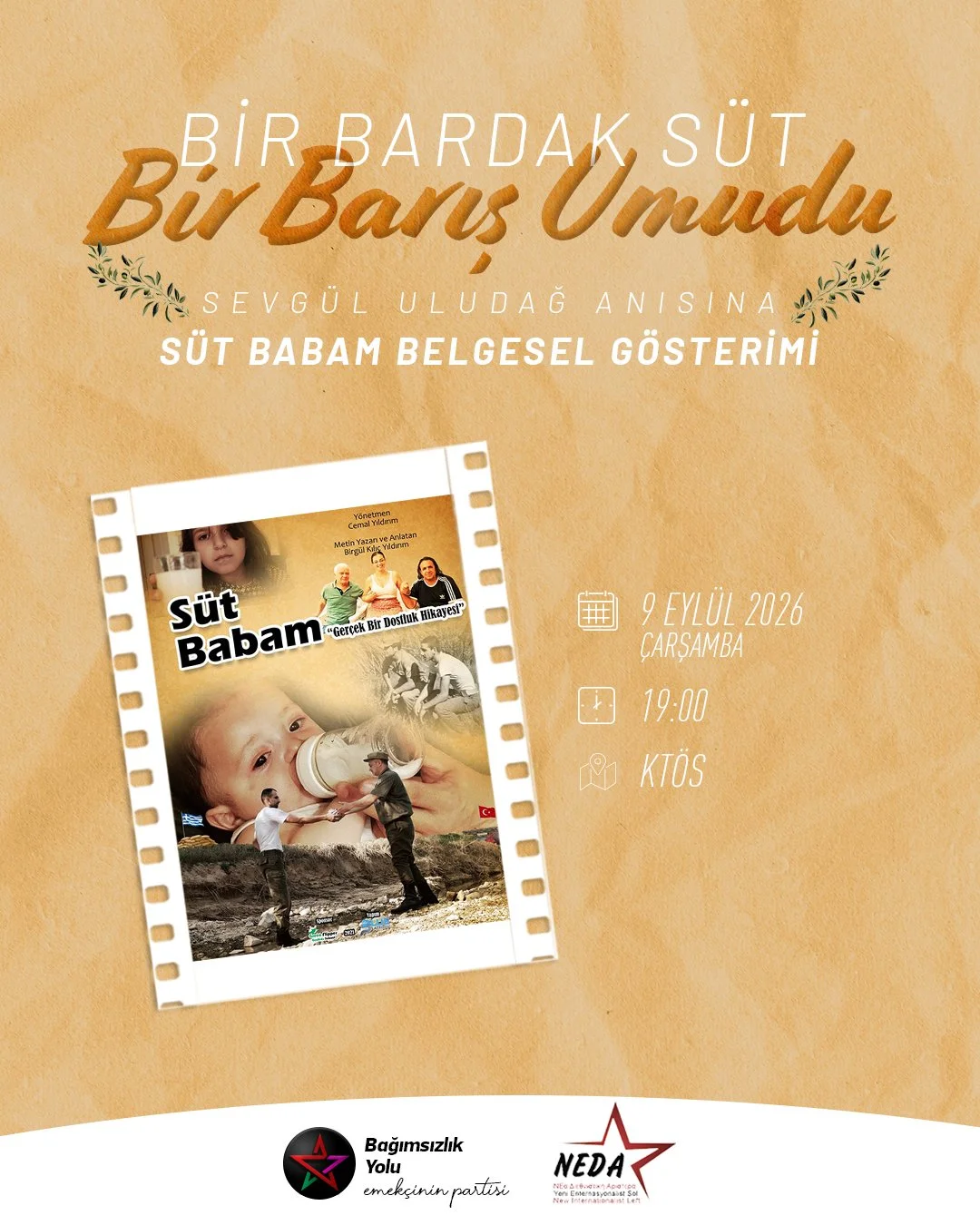 “Süt Babam” belgeseli gösterilecek