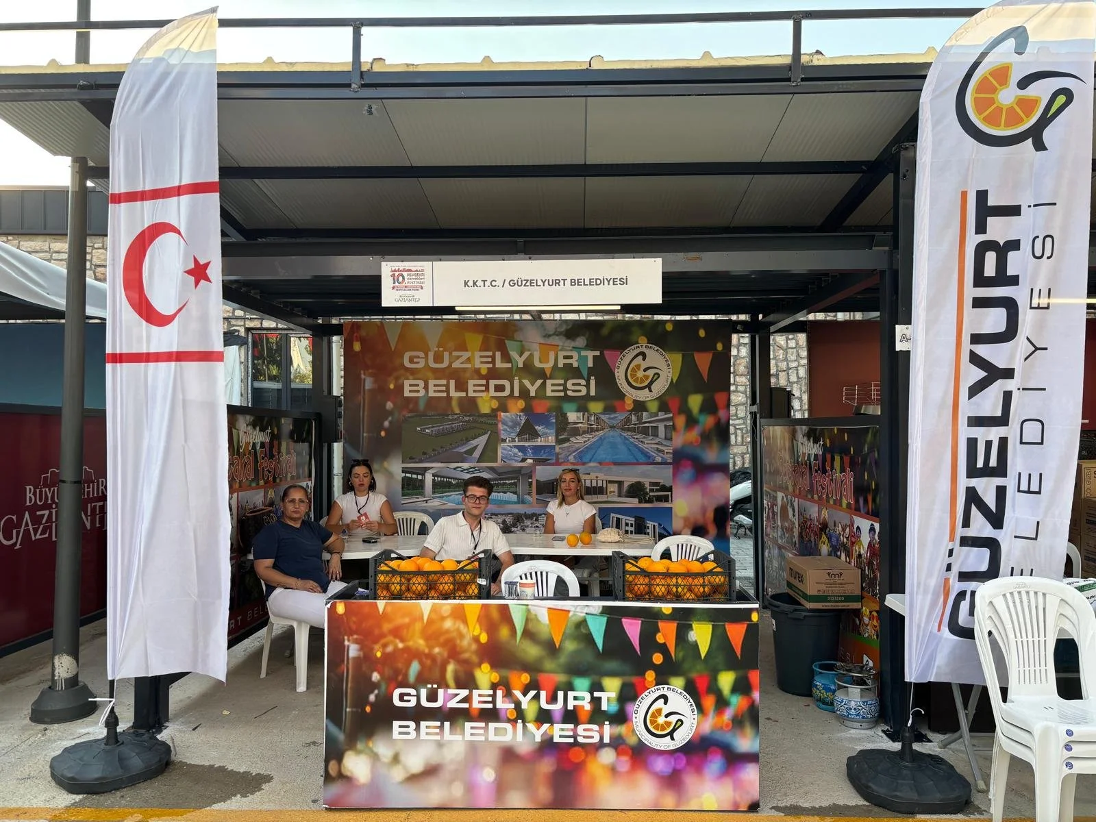 Güzelyurt'un simgesi portakal Gaziantep'te tanıtılıyor