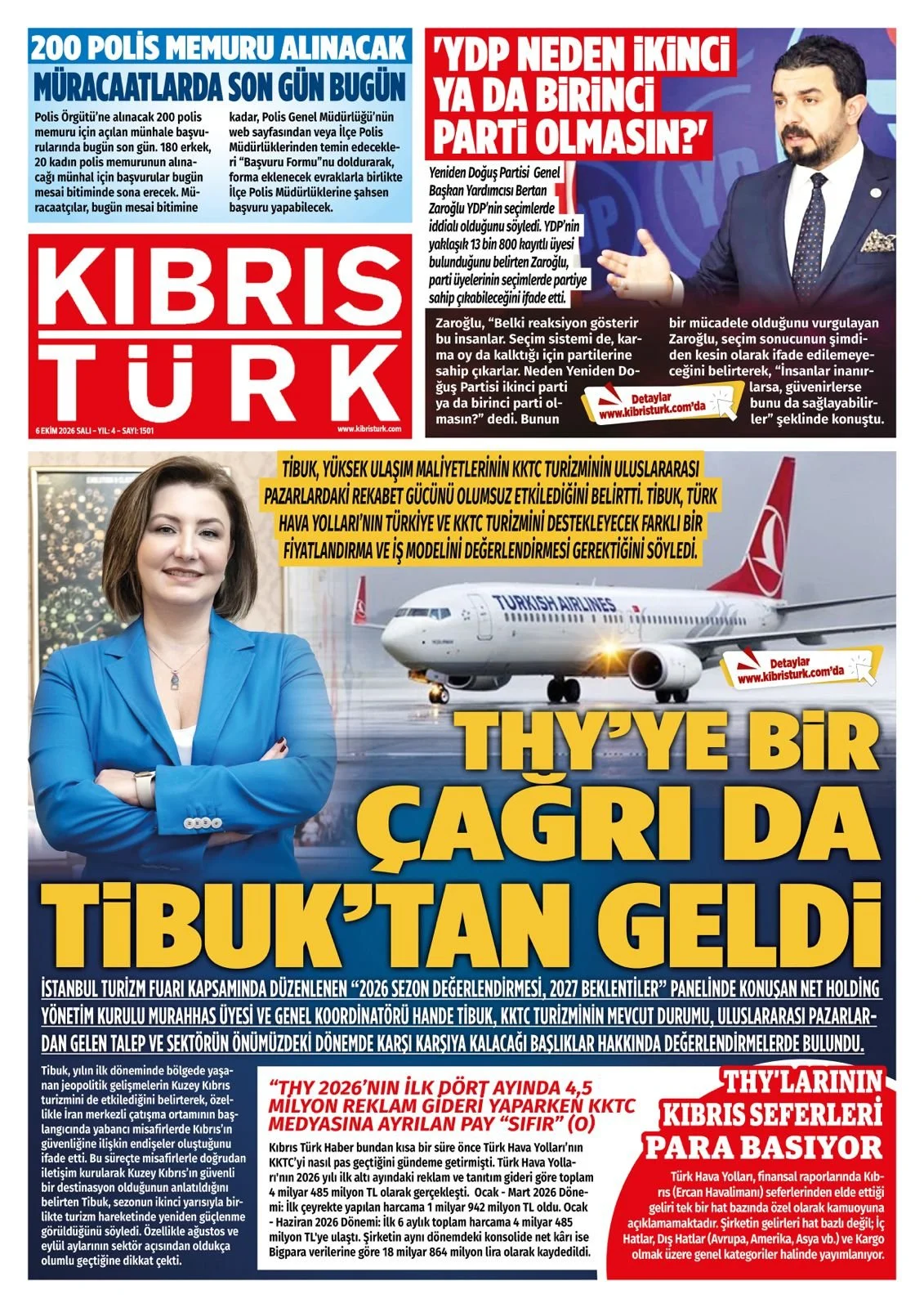 Kıbrıs Türk - 6 Ekim 2026