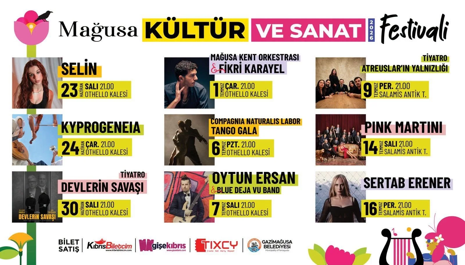 Mağusa Kültür ve Sanat Festivali’nde bu hafta tango ve caz var