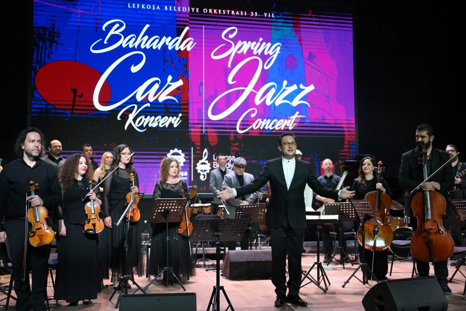 Lefkoşa Belediye Orkestrası 35. yılında sanatseverlere baharda caz keyfi yaşattı