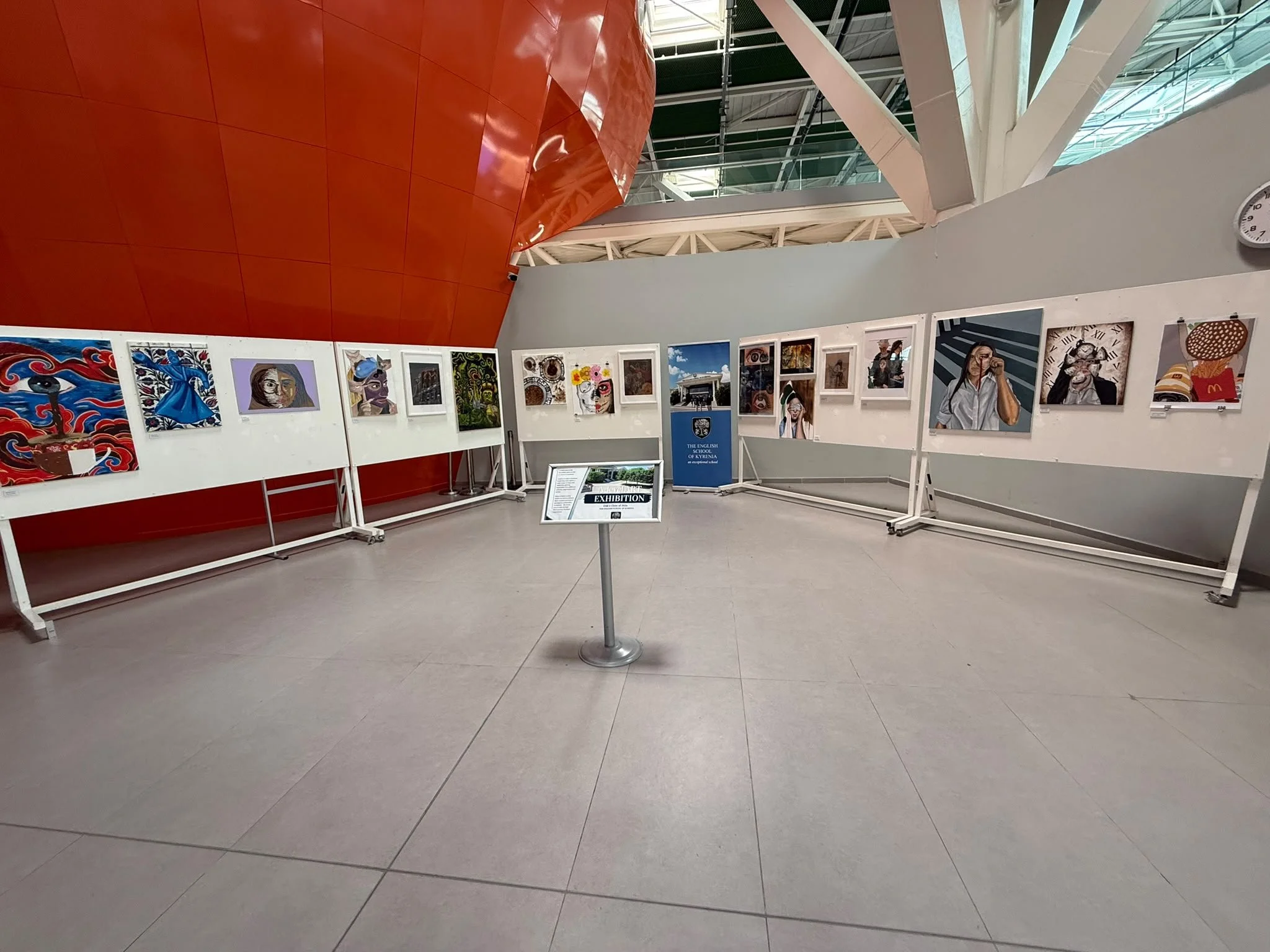 ESK’nın A-Level Sanat Sergisi Ercan Havalimanı’nda Açıldı