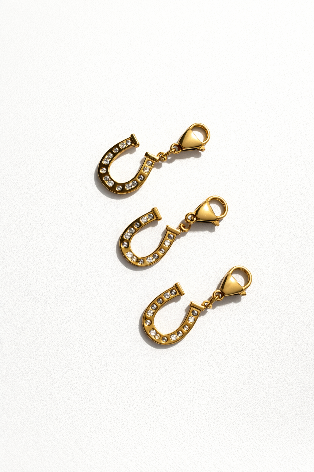 Horse Shoe Diamond charm