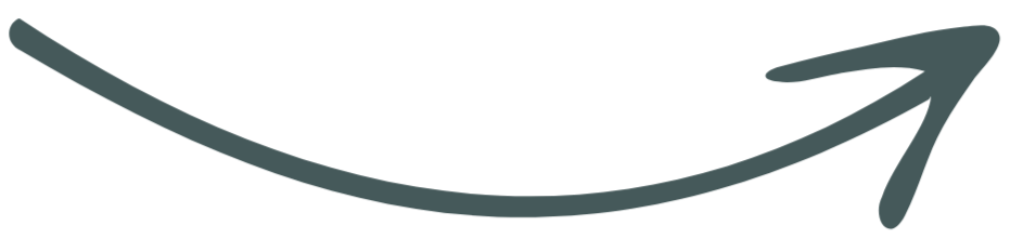 A curved arrow pointing to the upper right.