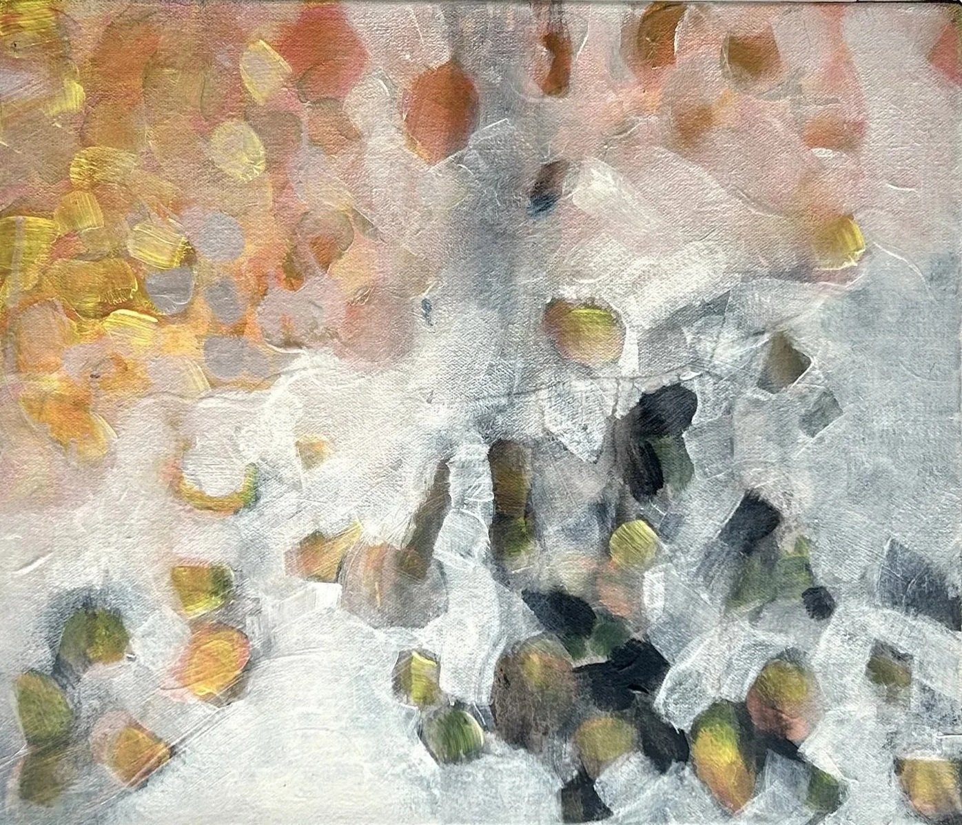 Scattering 2024, Acrylic on canvas, 35.5 x 30.5cm