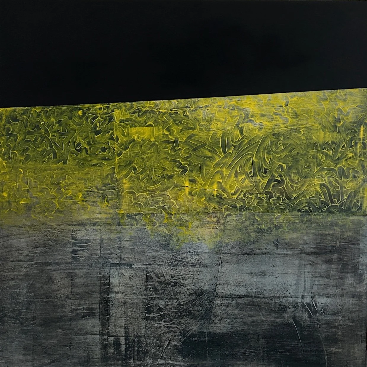 Untitled 2024, Acrylic on panel, 100 x 100cm