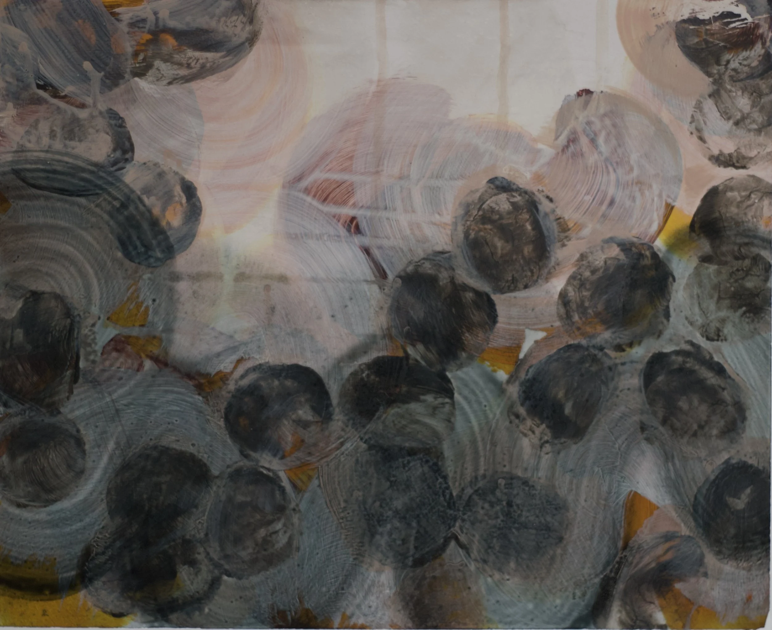 Untitled 2025,  Acrylic on synthetic paper, 30  x 24.5cm