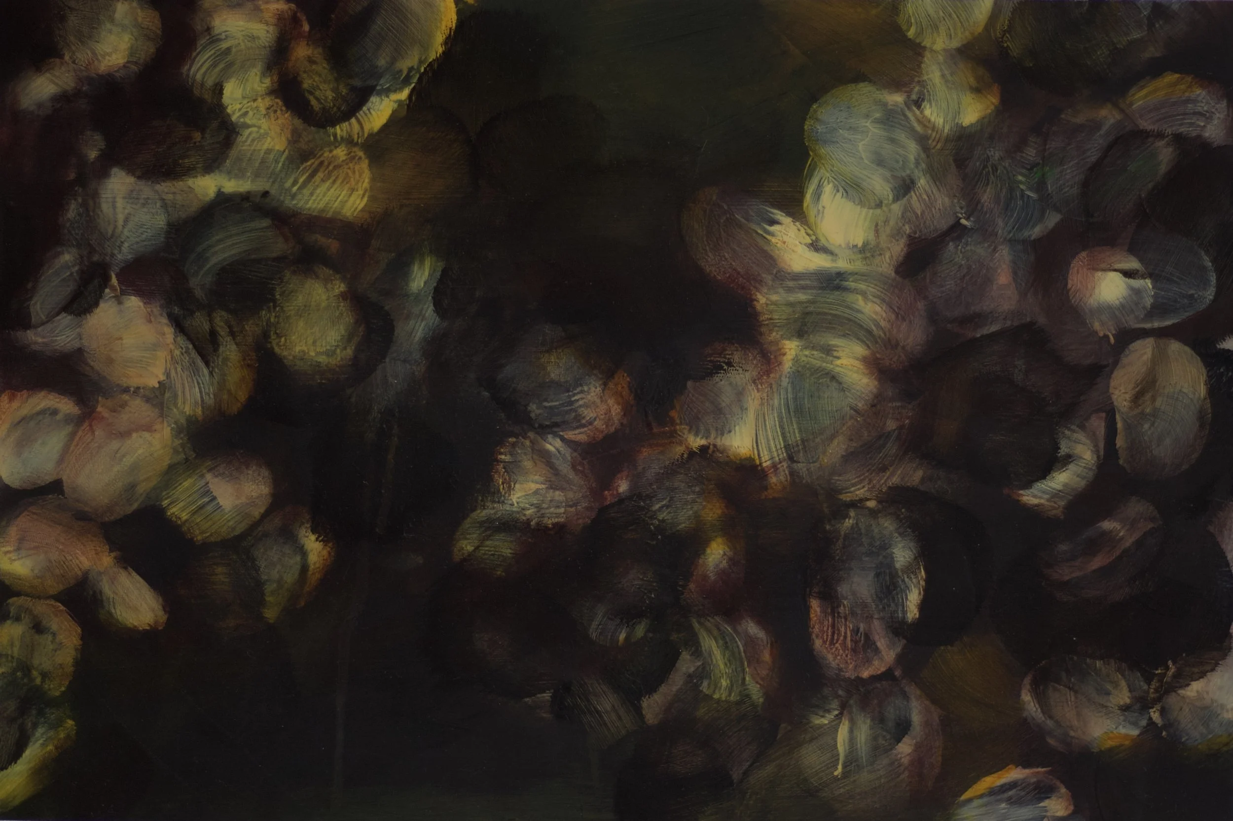 Untitled 2025,  Acrylic on synthetic paper, 36.5 x 24.5cm