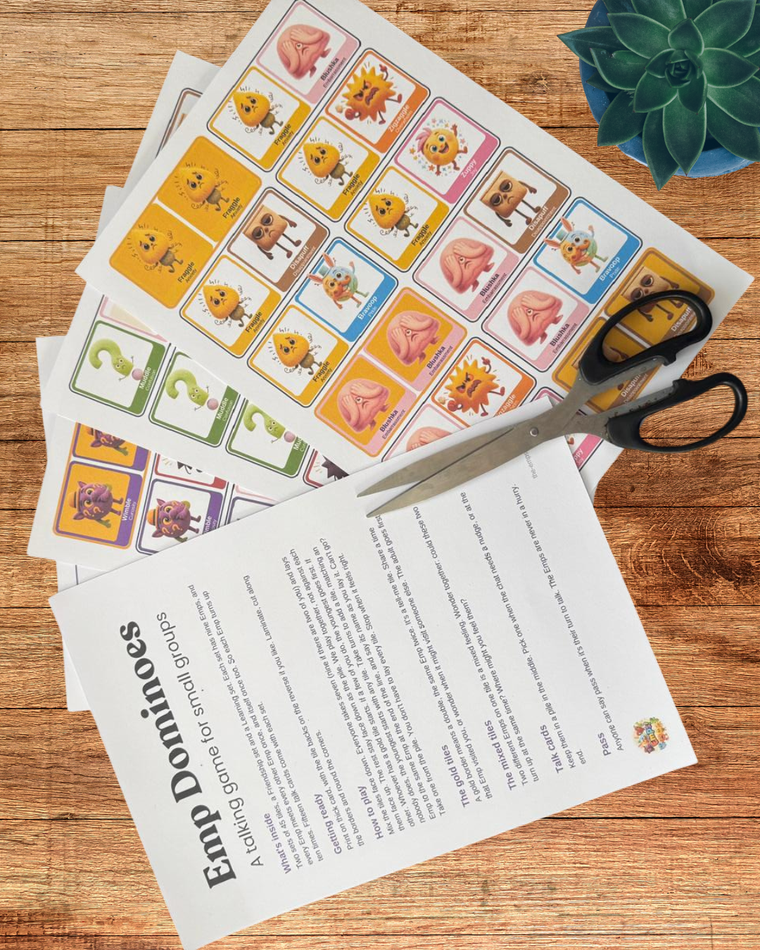 Emp Dominoes – Friendship & Learning Bundle £6.50 · Instant download
