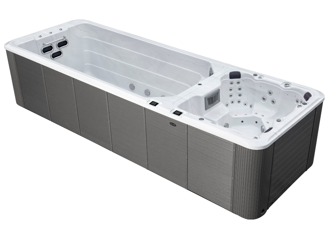 Vivo Spa Schwimmspa mit mehreren Düsen, beleuchteten Kopfstützen und Steuerung