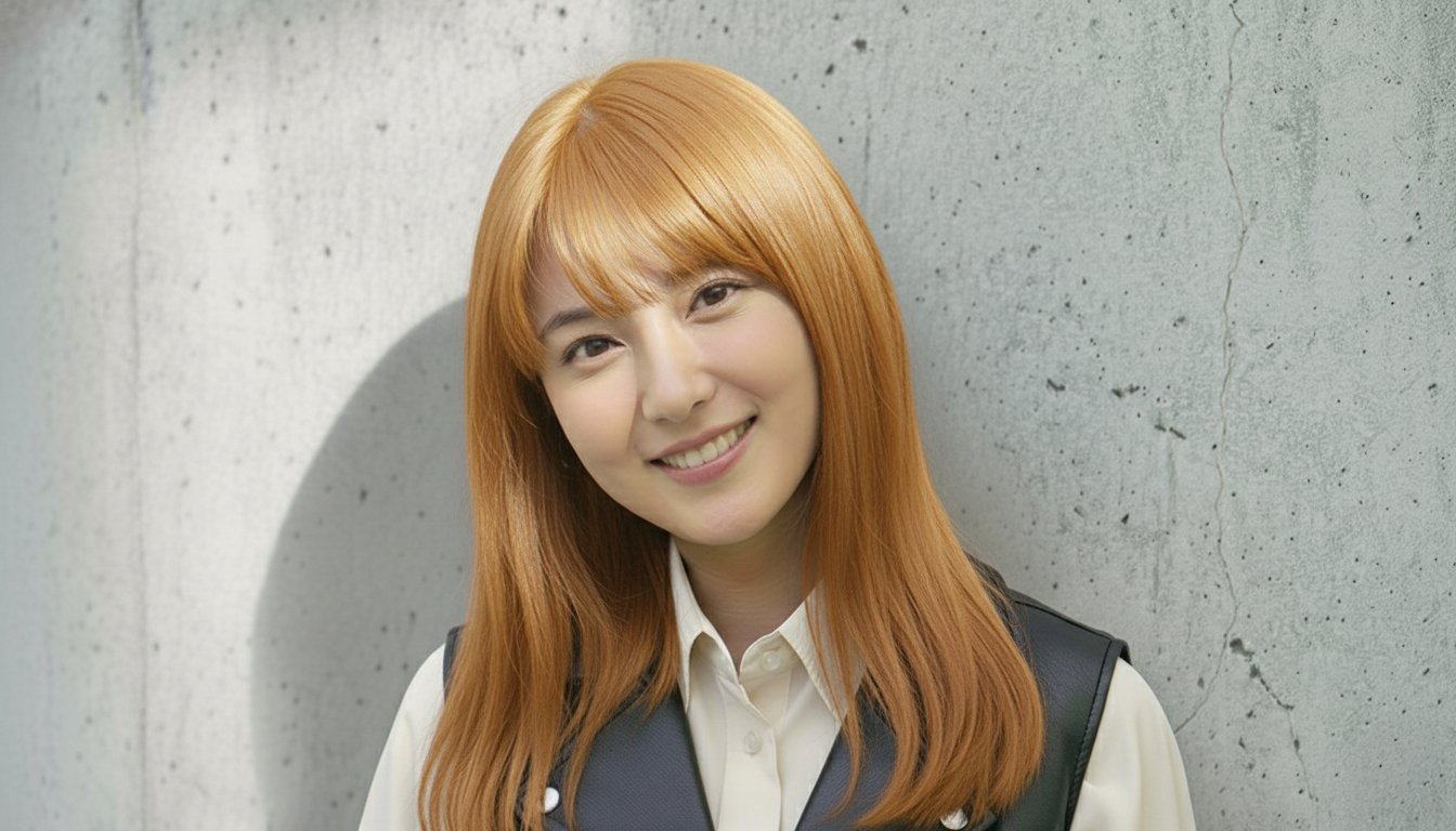 笑顔の若い女性のポートレート